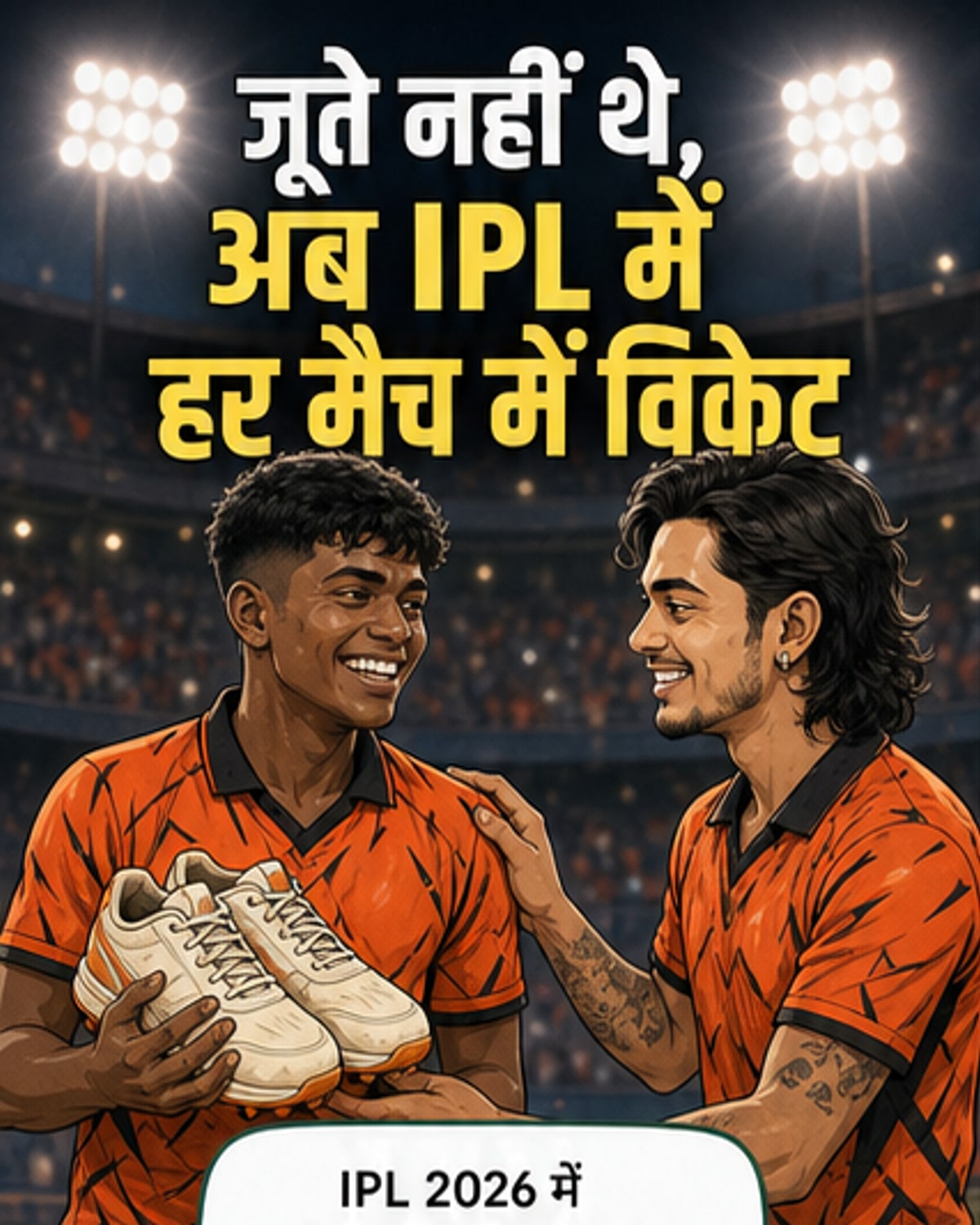 ईशान ने साकिब को दिए 6 जोड़ी जूते
