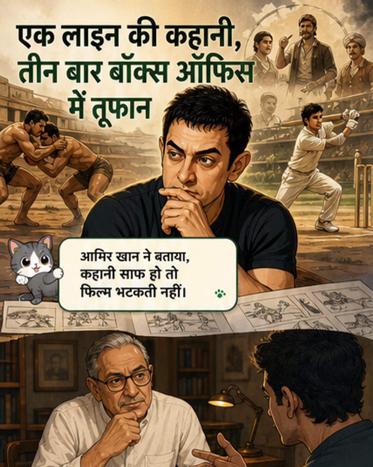 आमिर की तीन फिल्में, एक लाइन में कहानी