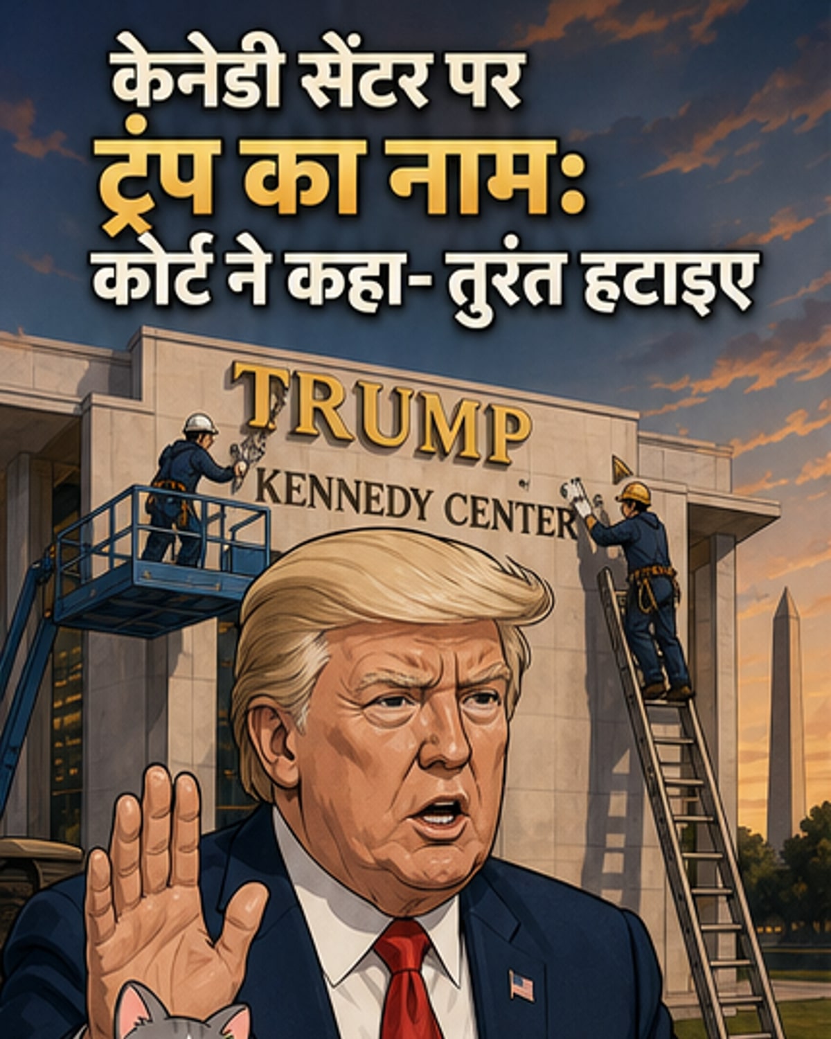 केनेडी सेंटर से हटाया जाएगा ट्रंप का नाम