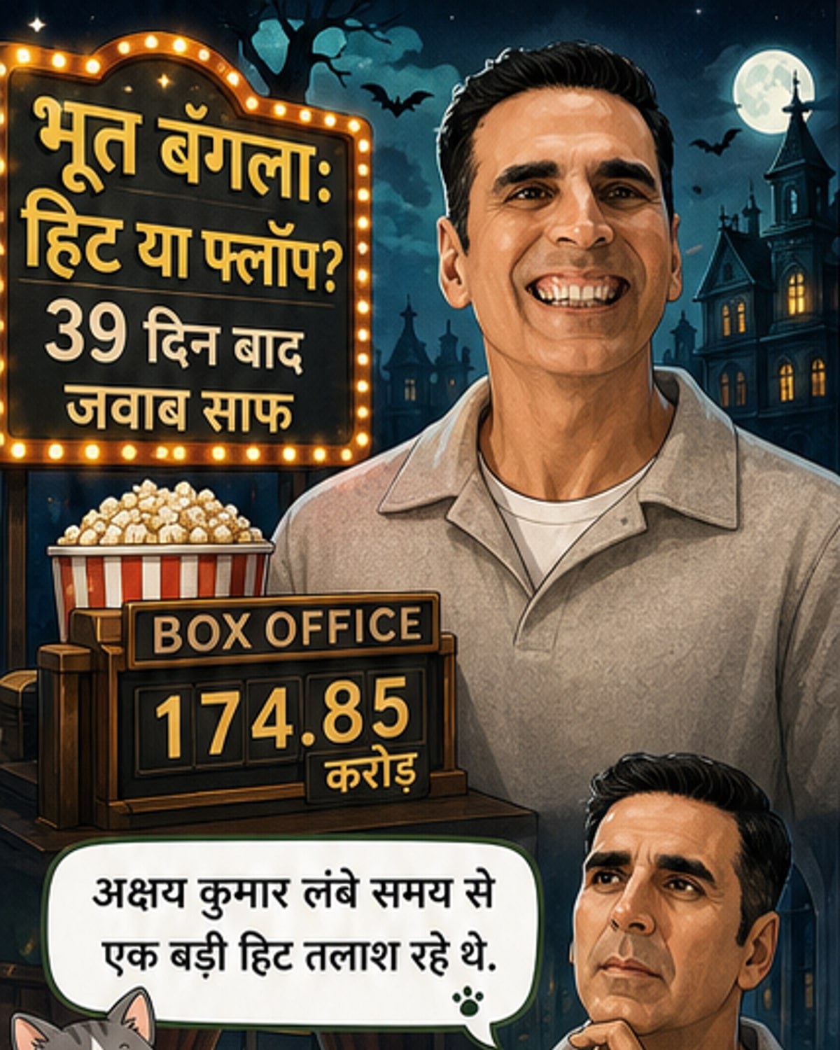 अक्षय की 'भूत बंगला' हिट या फ्लॉप?
