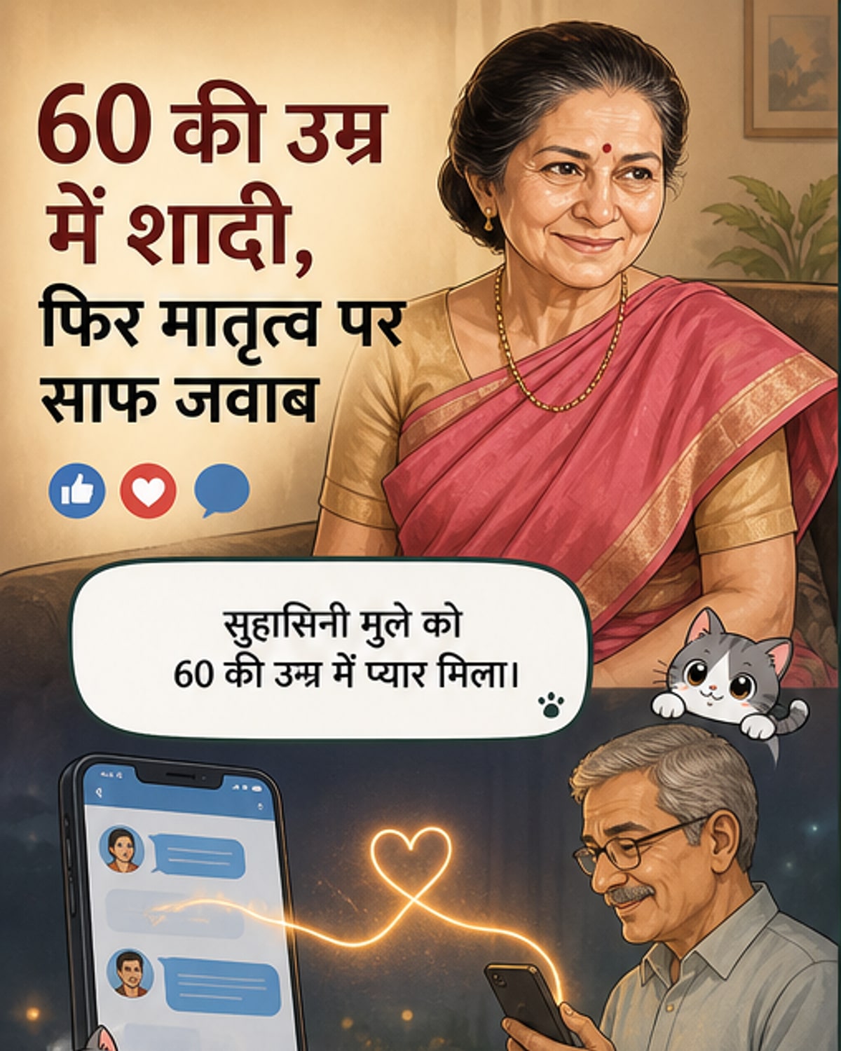 60 में शादी, बच्चे नहीं: सुहासिनी का फैसला