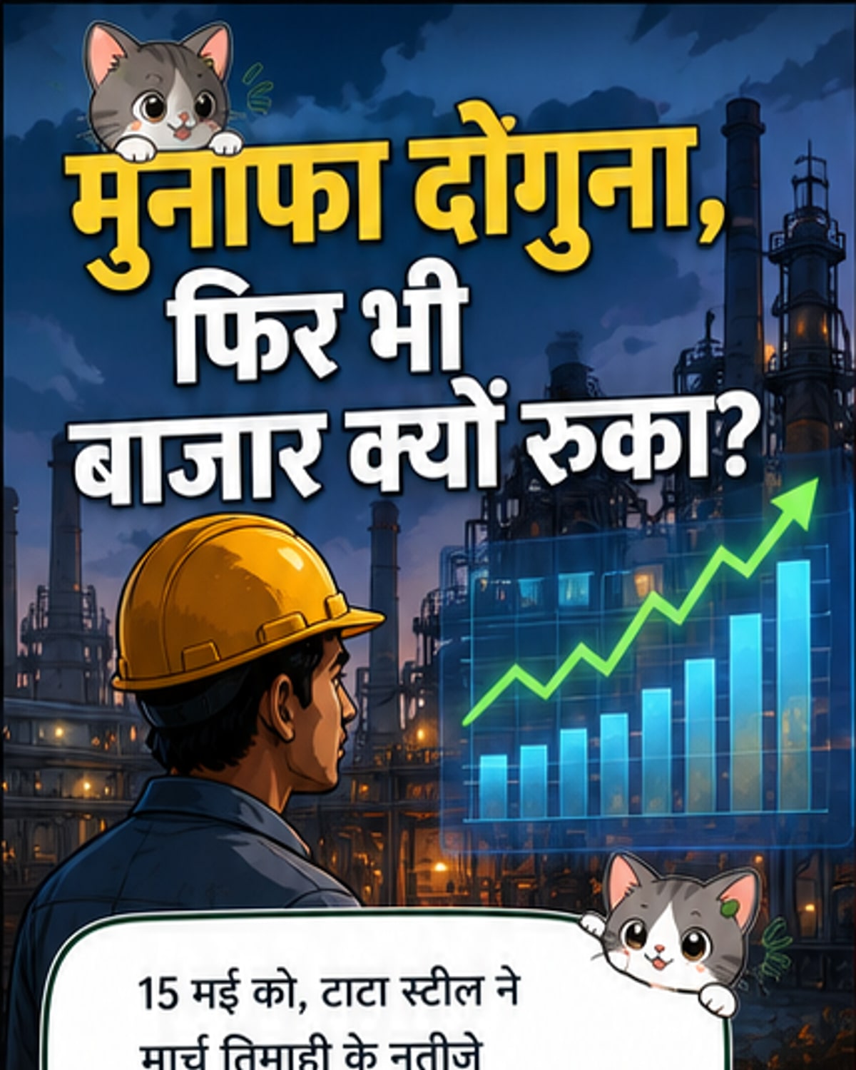 टाटा स्टील का मुनाफा 125% बढ़ा