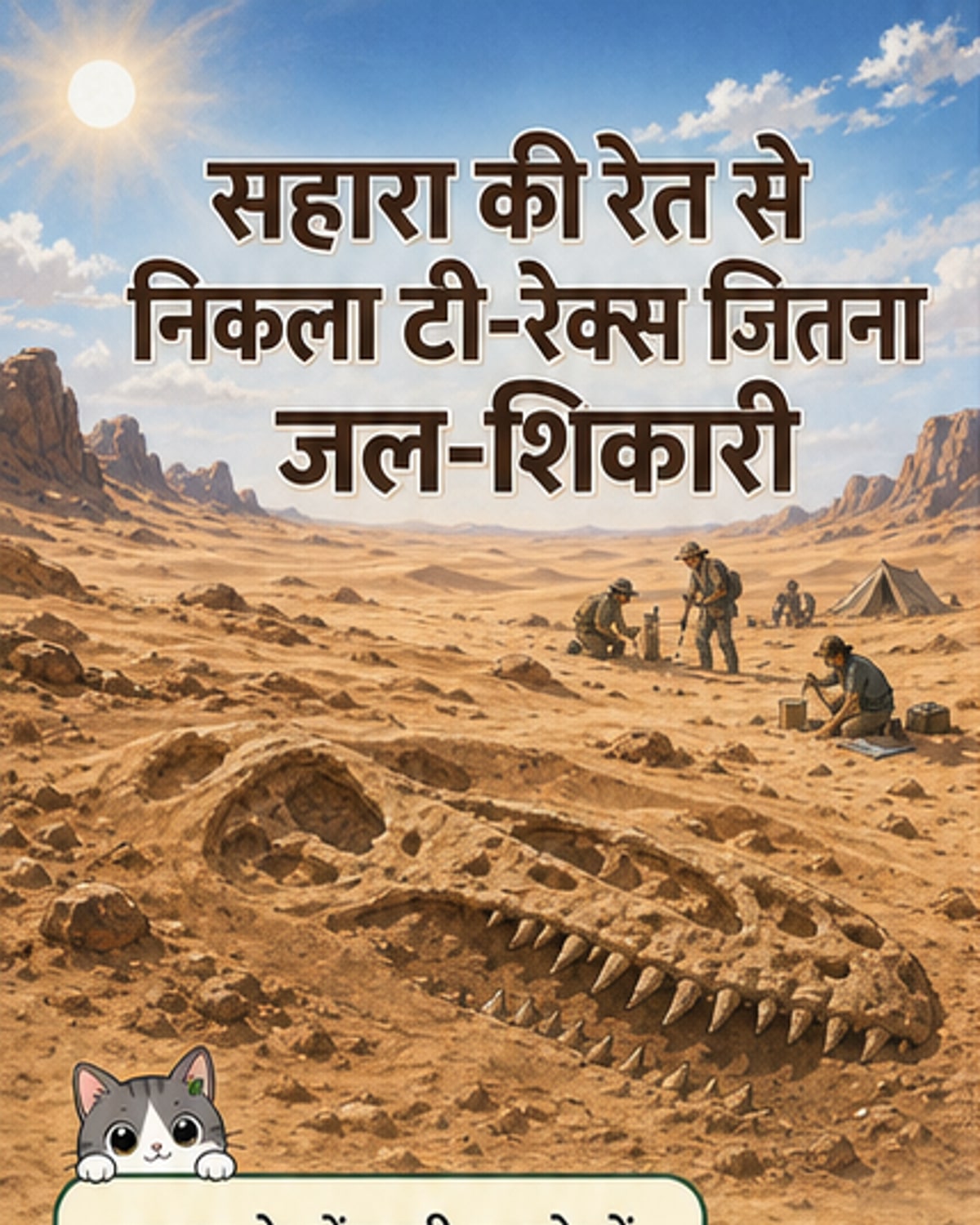 सहारा में मिला 10 करोड़ साल पुराना जल-शिकारी डायनासोर