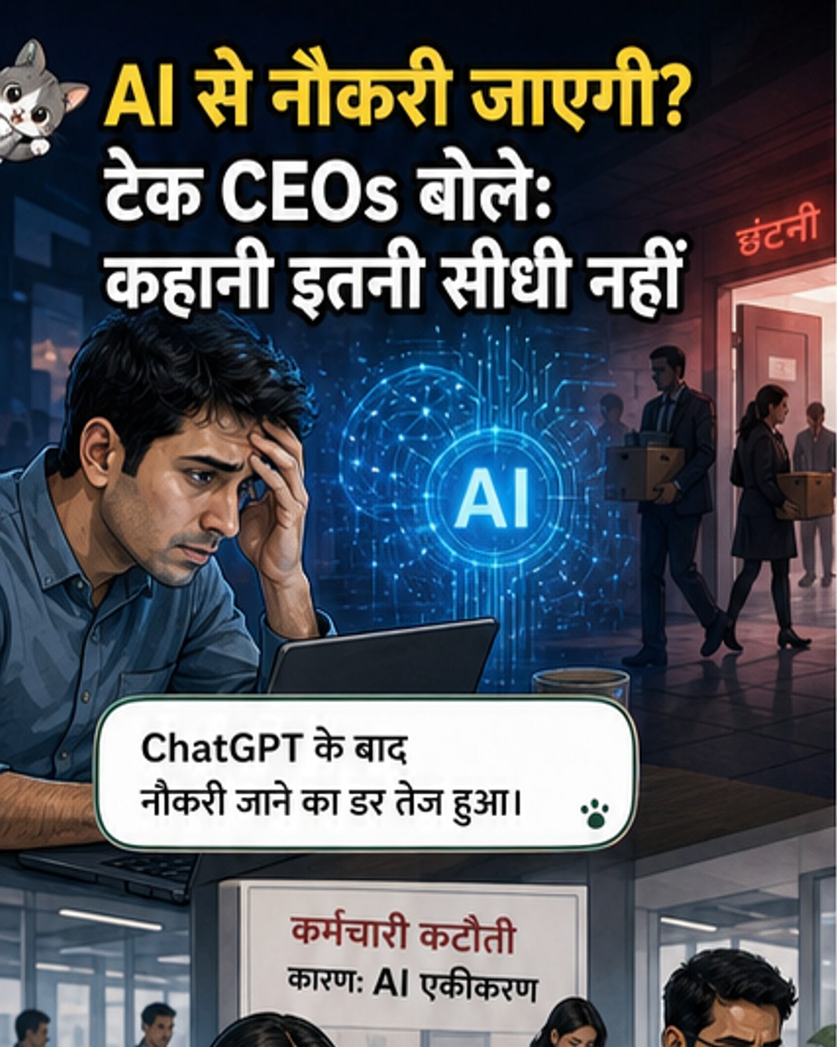 AI के बहाने नौकरी कटने का डर?
