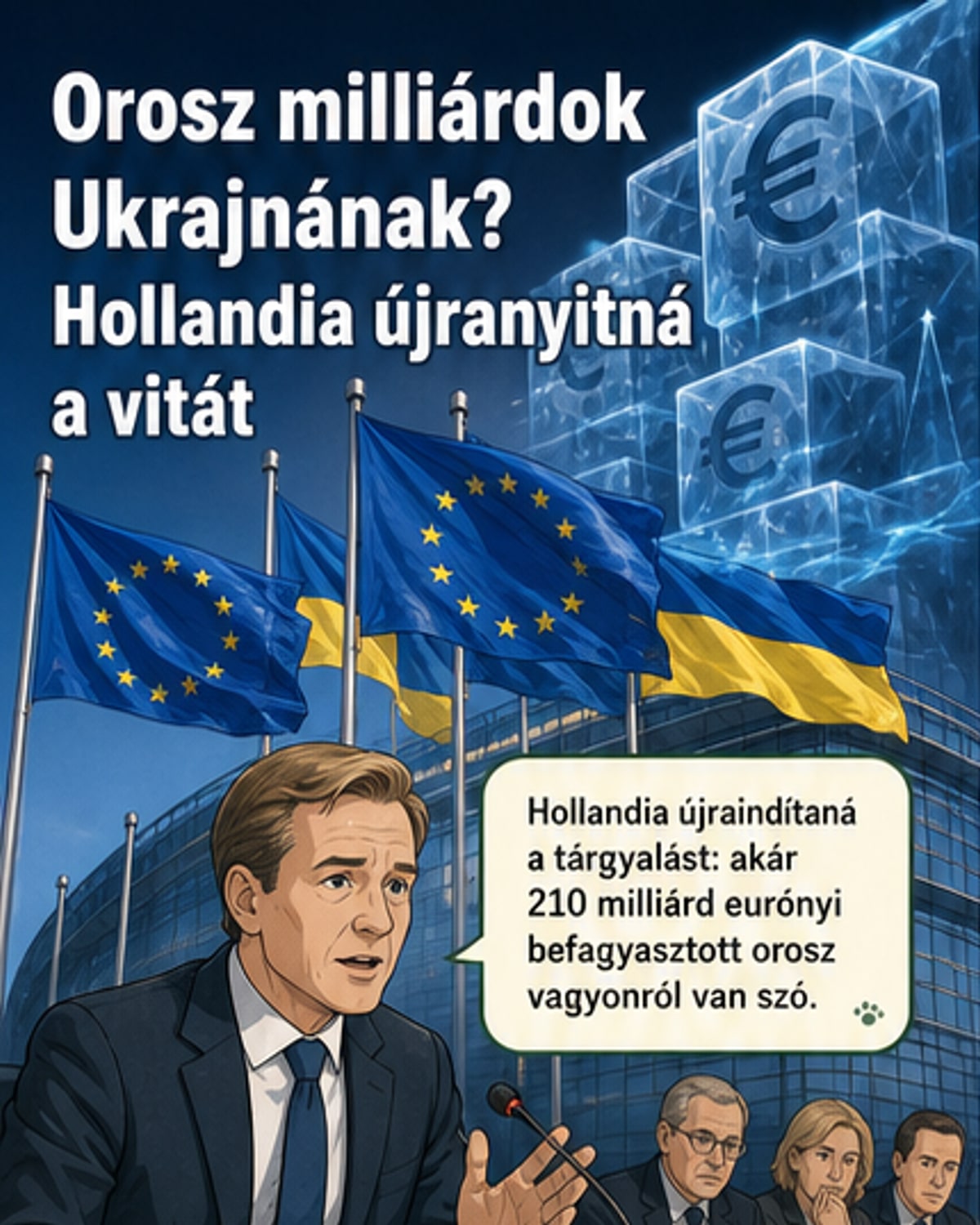 Hollandia újra nyomja az orosz vagyon felhasználását