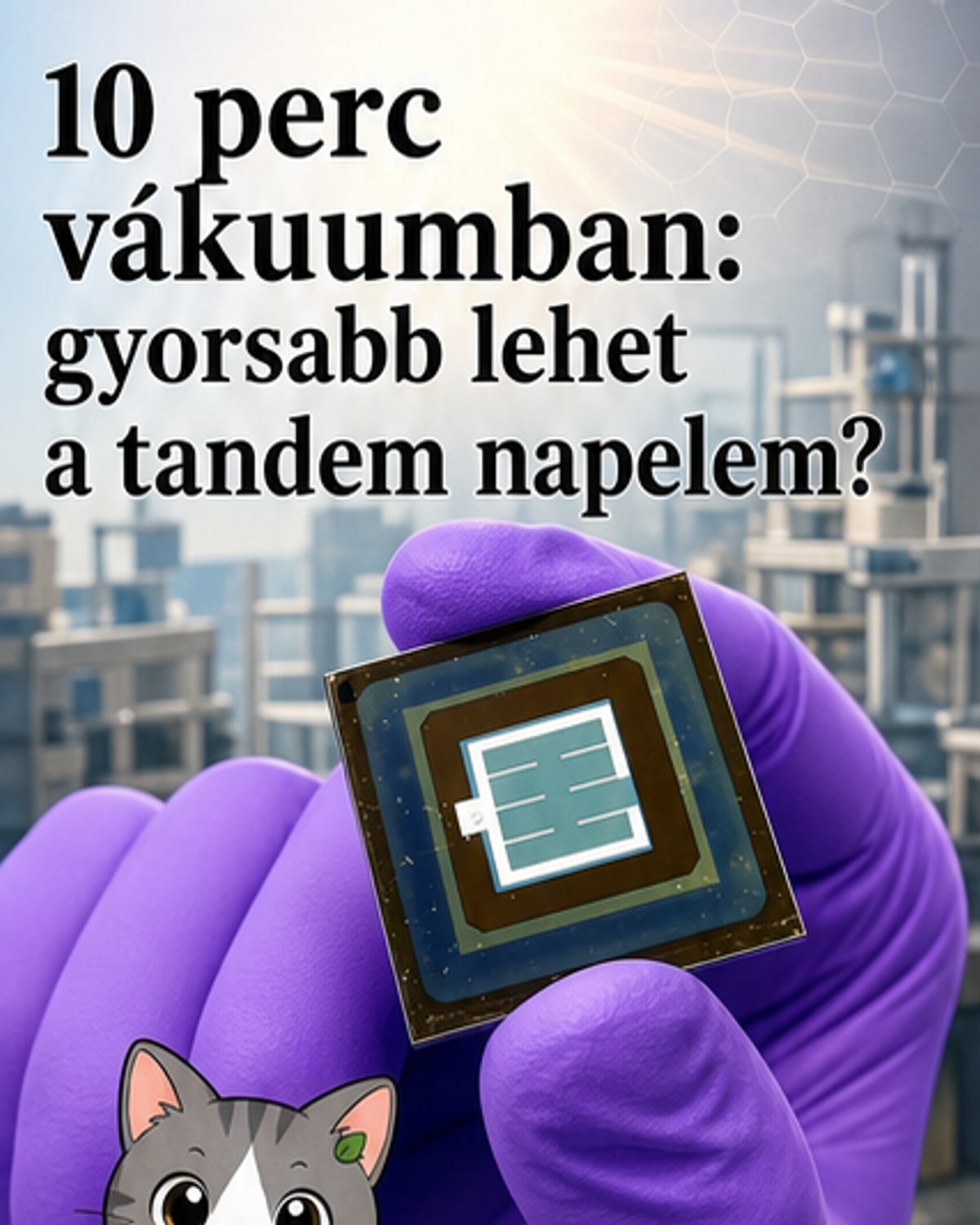 10 perc alatt hatékonyabb napelem