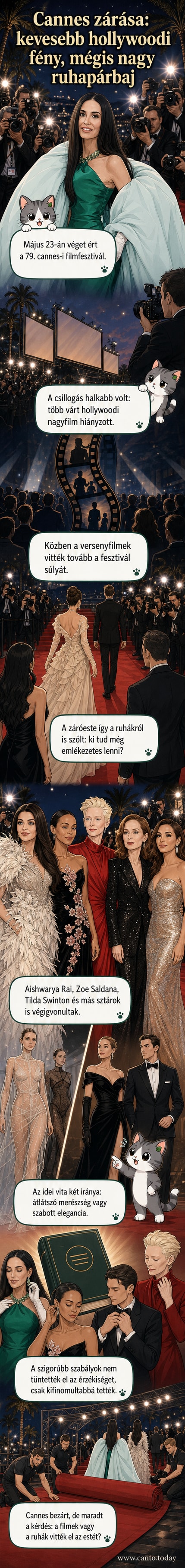 Sztárok a cannes-i vörös szőnyegen, köztük Demi Moore és Aishwarya Rai különleges ruhákban