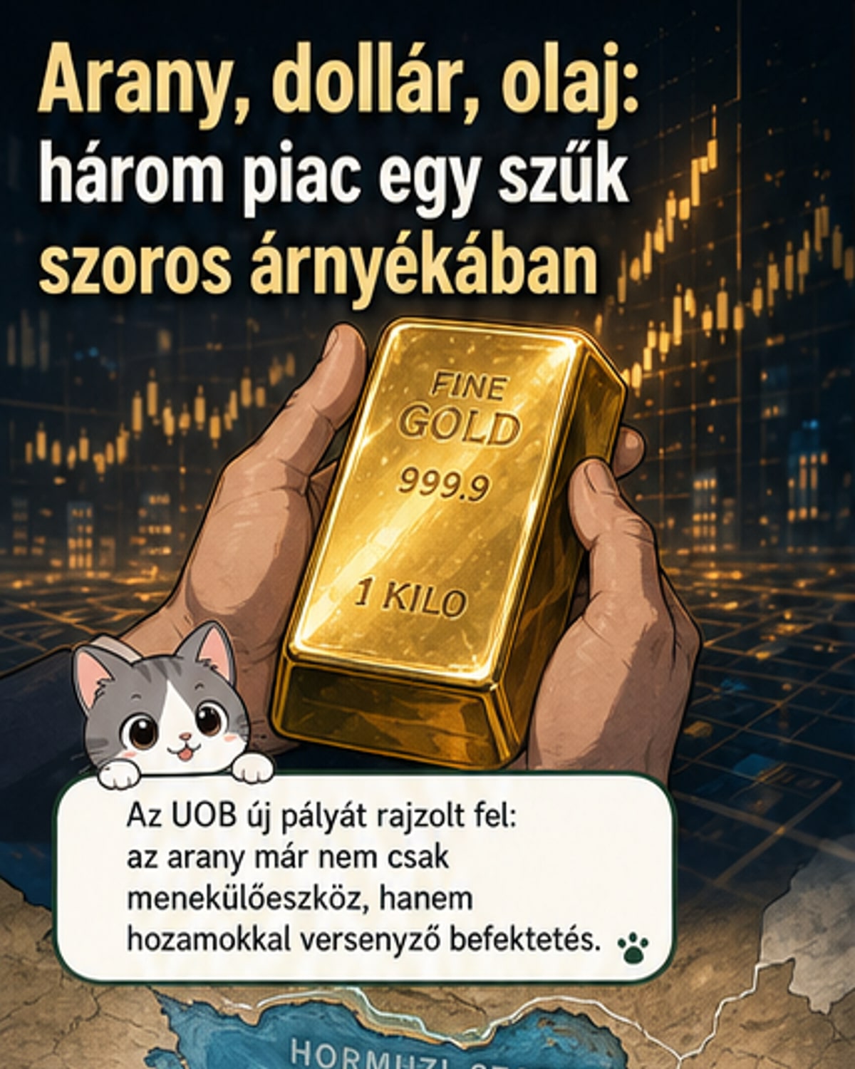 Arany, USD, olaj: új piaci előrejelzések
