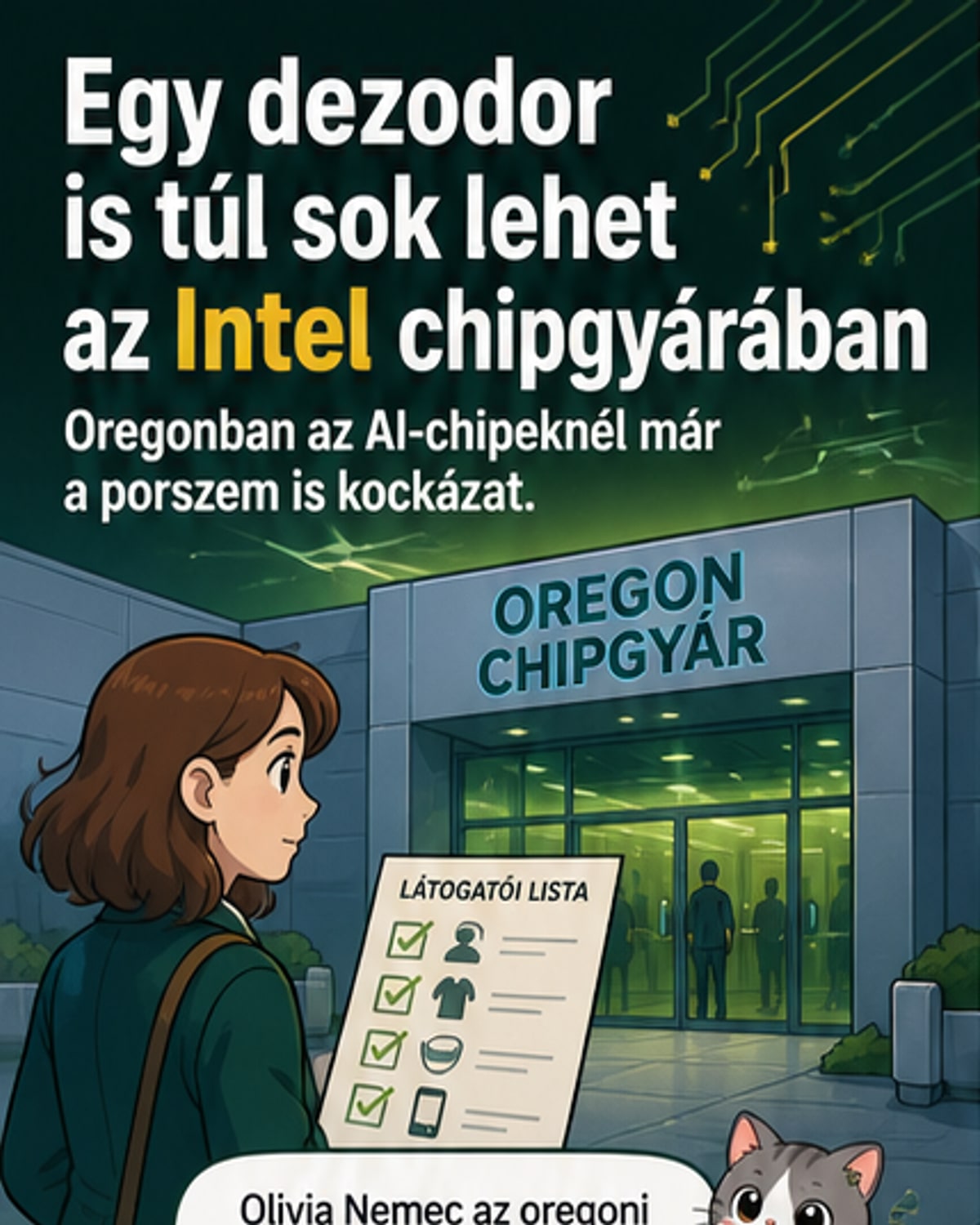 Dezodor használata tilos az Intel AI chipgyárában