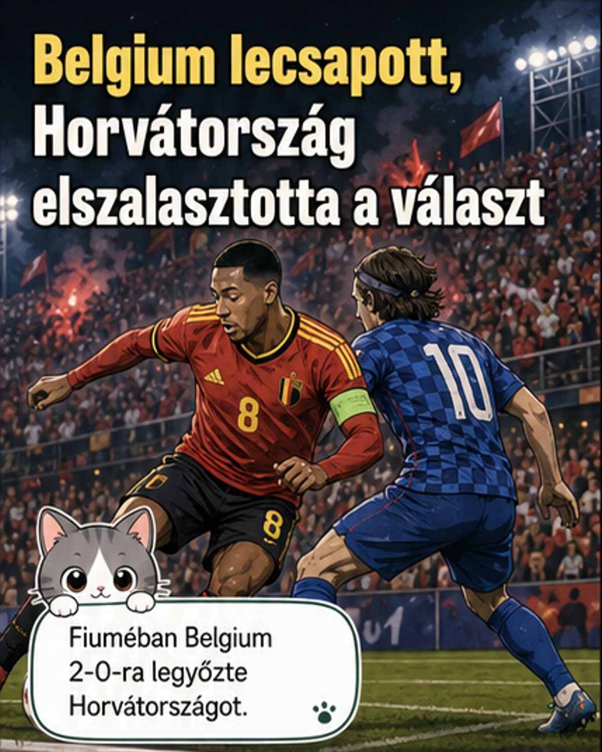 Belgium legyőzte Horvátországot