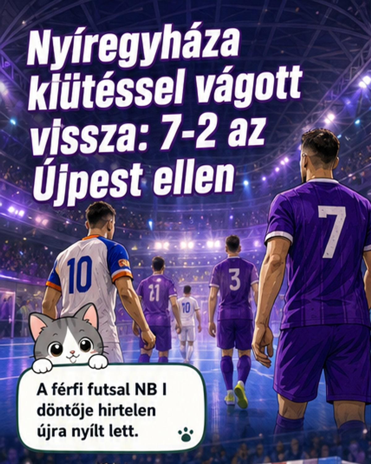 Kiütéssel egyenlített a döntőben