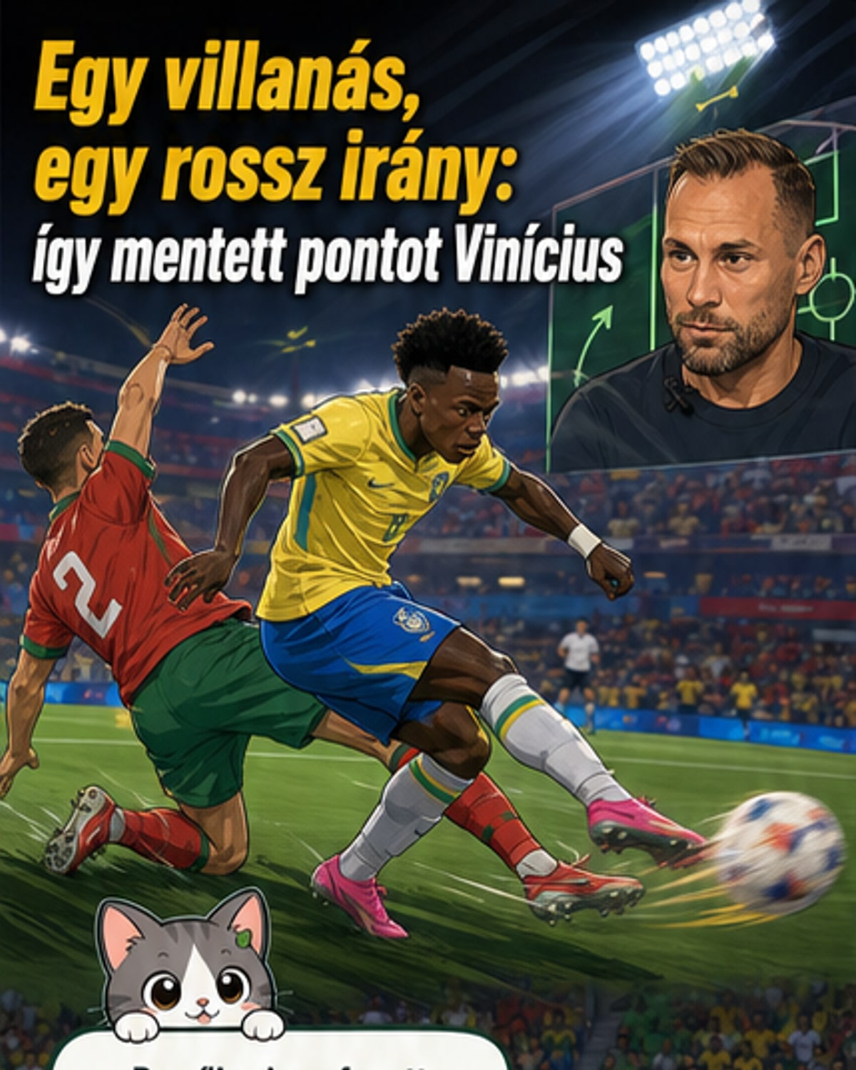 Vinícius gólja: egyéni villanás és védelem hibája