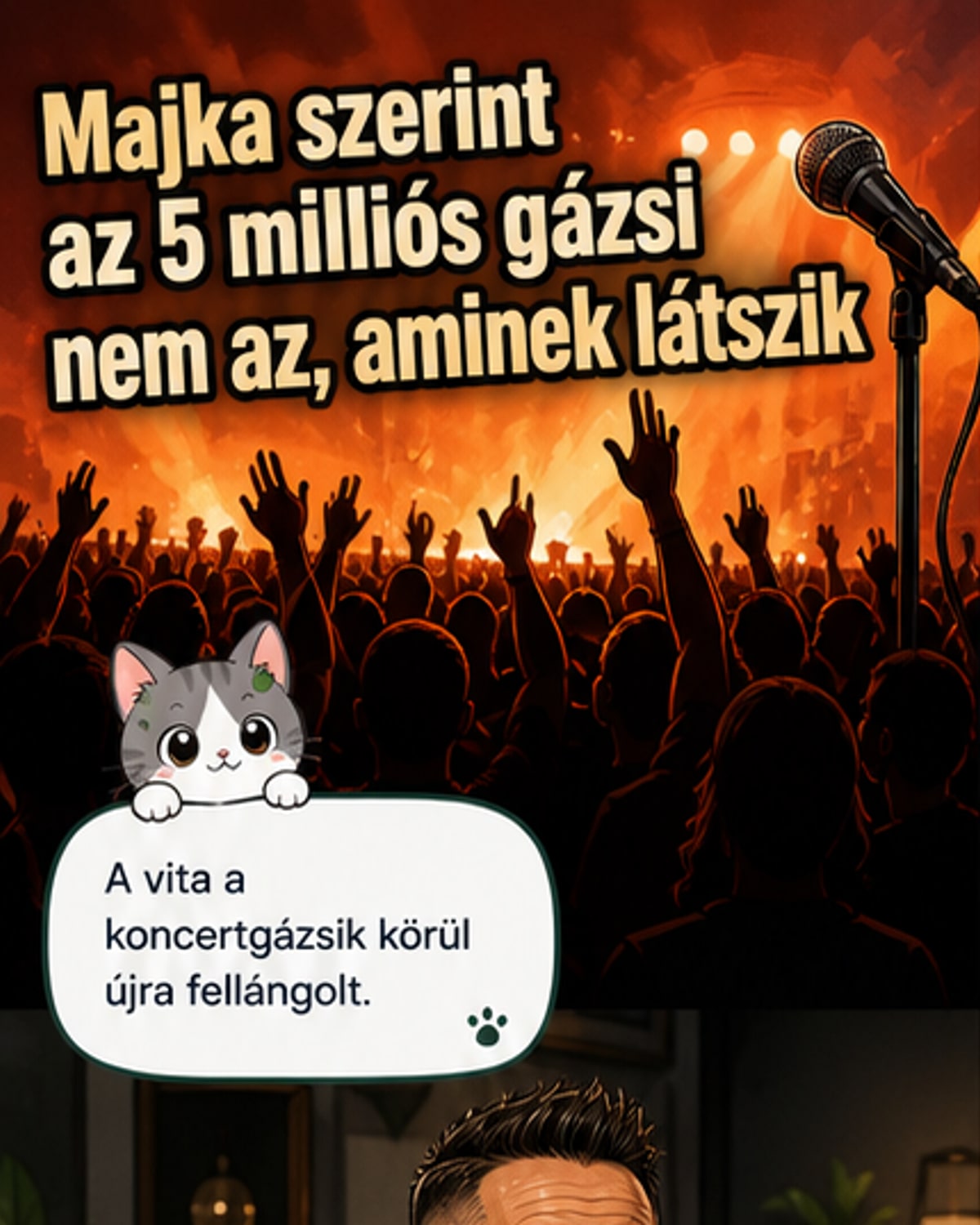 Majka koncertjövedelme: 15% nála marad
