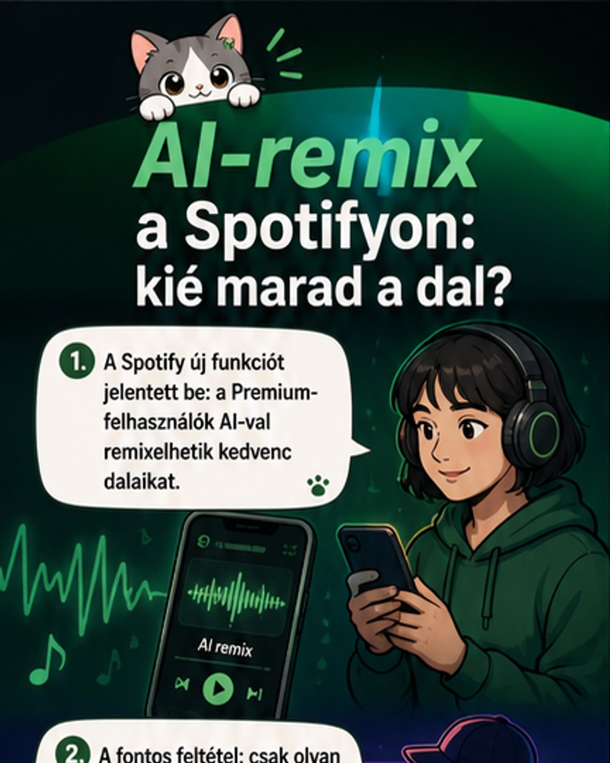 Spotify AI-remixekkel bővíti a zenézést