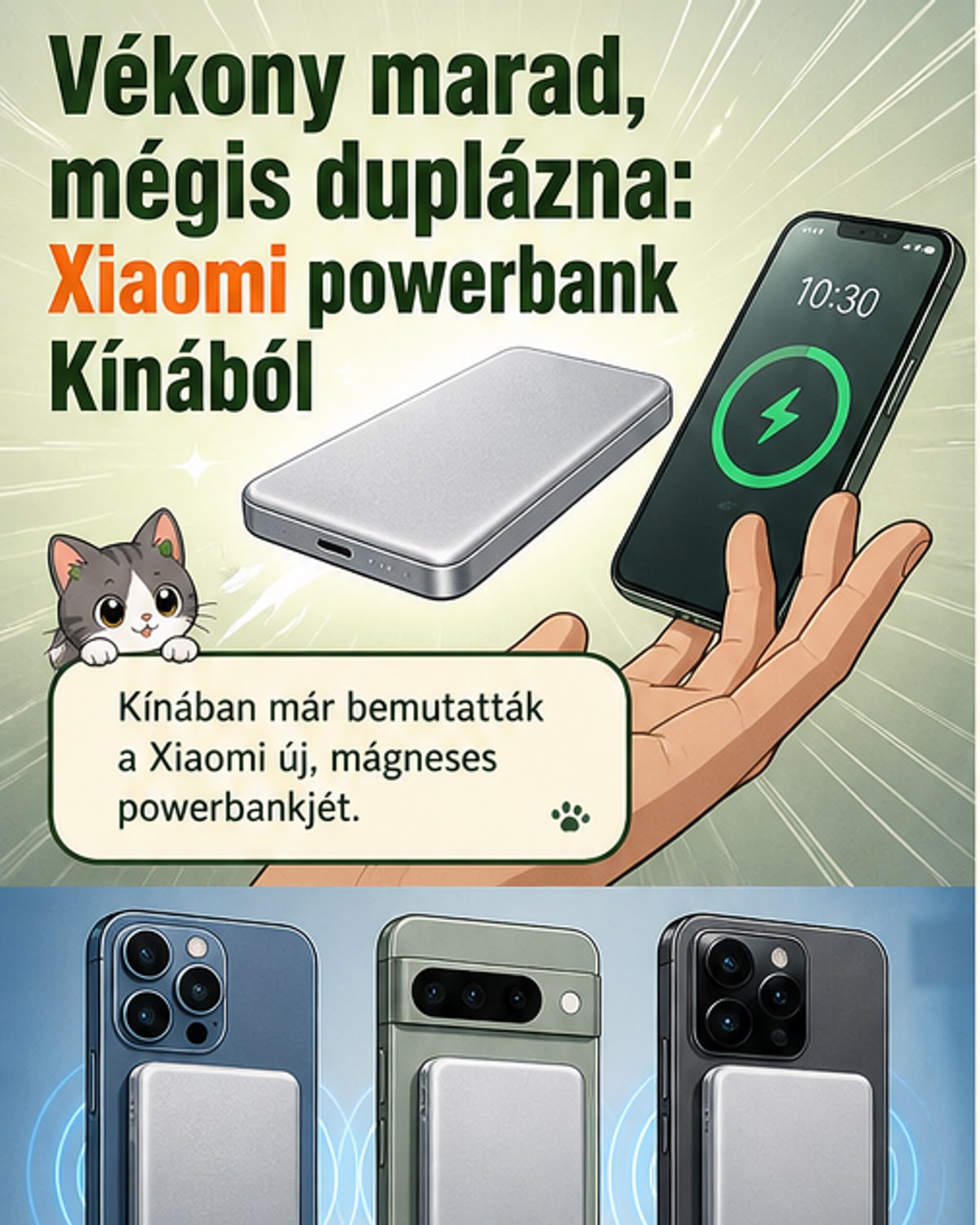 Xiaomi új powerbankje megduplázza a telefonteljesítményt