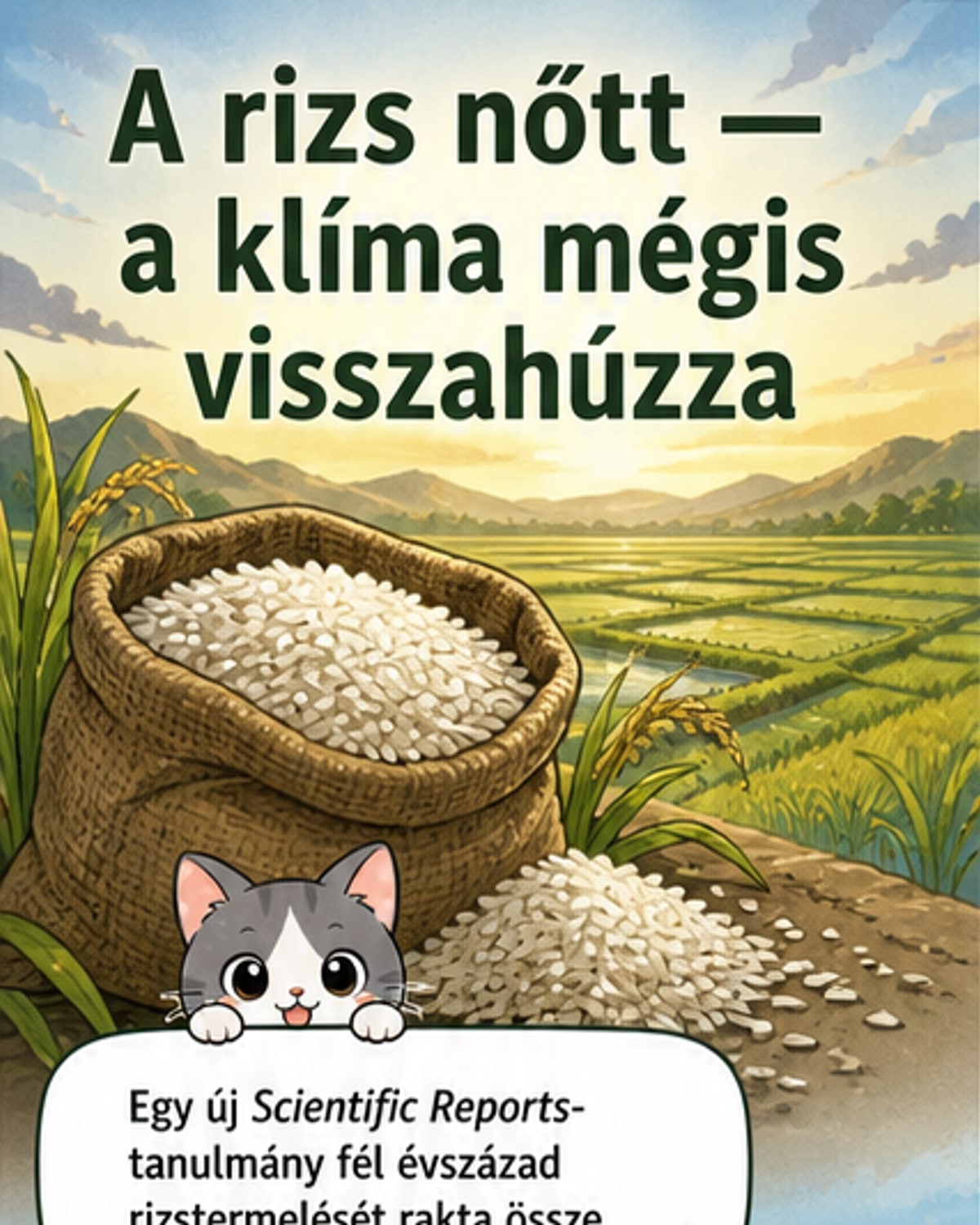 A rizs termelése klímakockán áll
