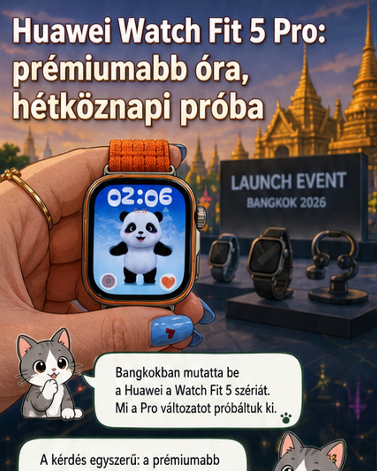 Huawei új okosórája így működik