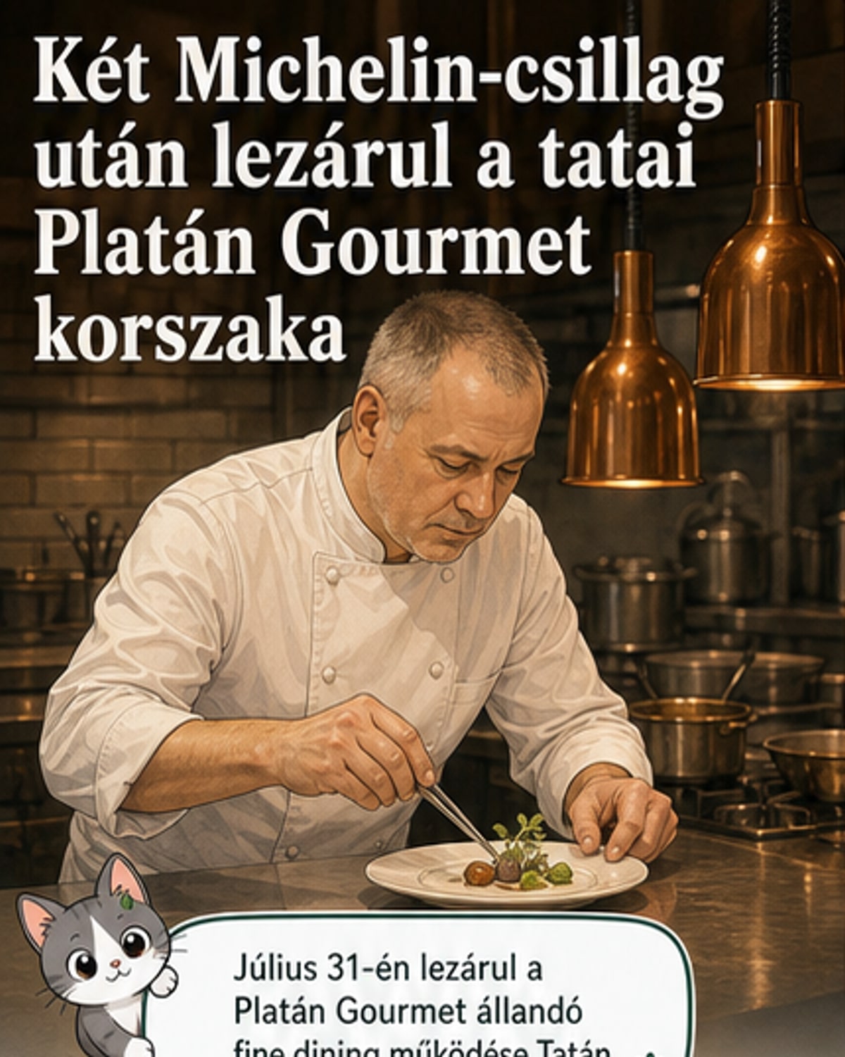 Július végén bezár a kétcsillagos Platán Gourmet