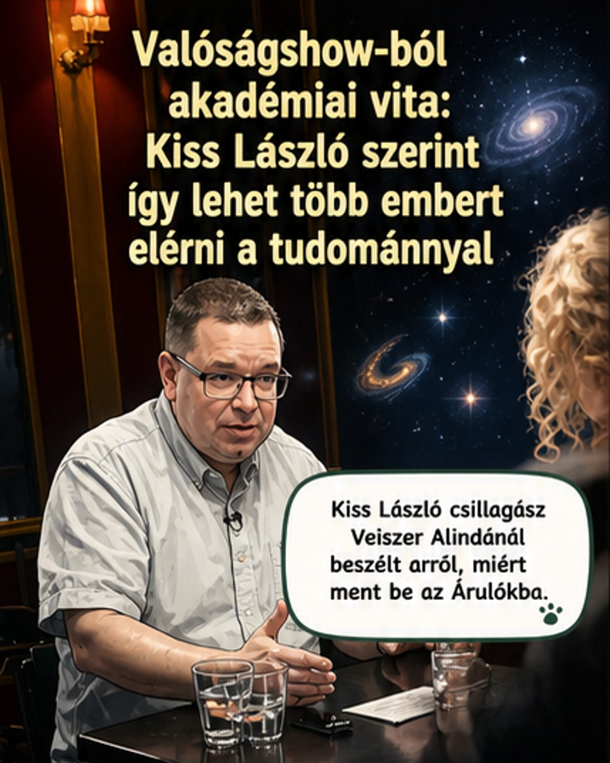 „Én vagyok az első valóságshow-szereplő akadémikus”