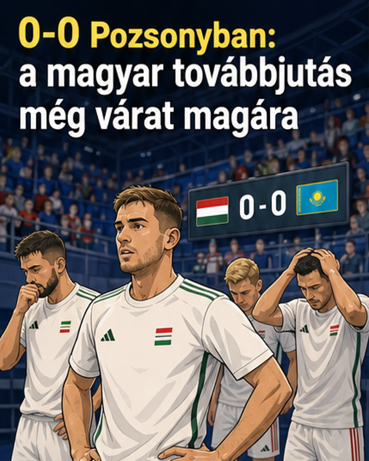 Minifutball Eb: döntetlen a kazahok ellen