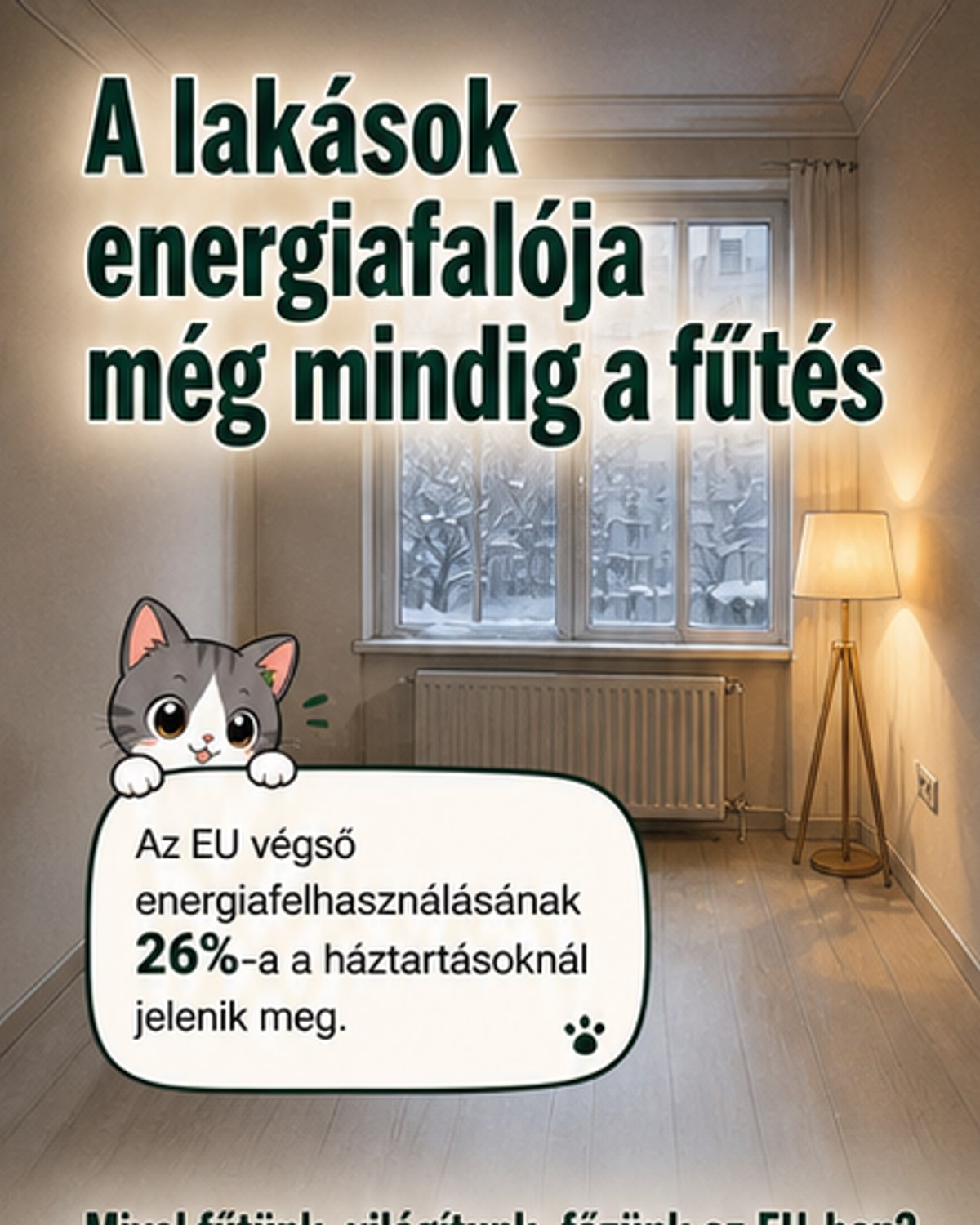 Otthonok energiahasználata: hol a legtöbb elszállás?