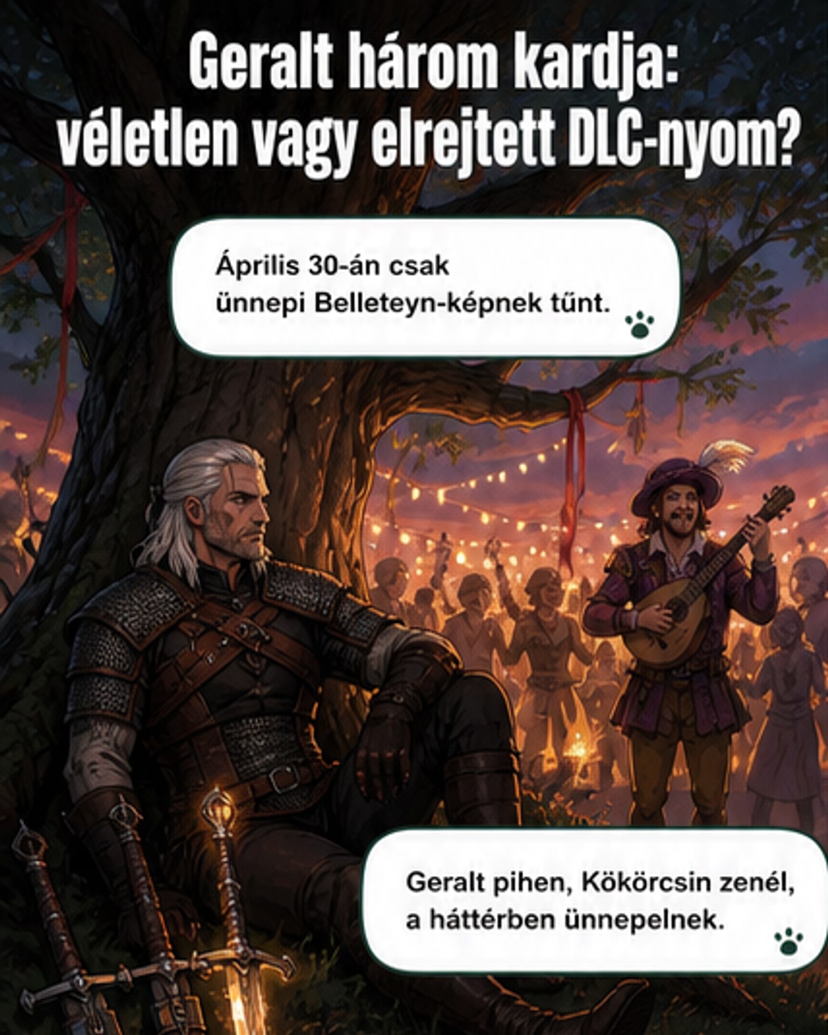Milyen kard van Geralt mellett?