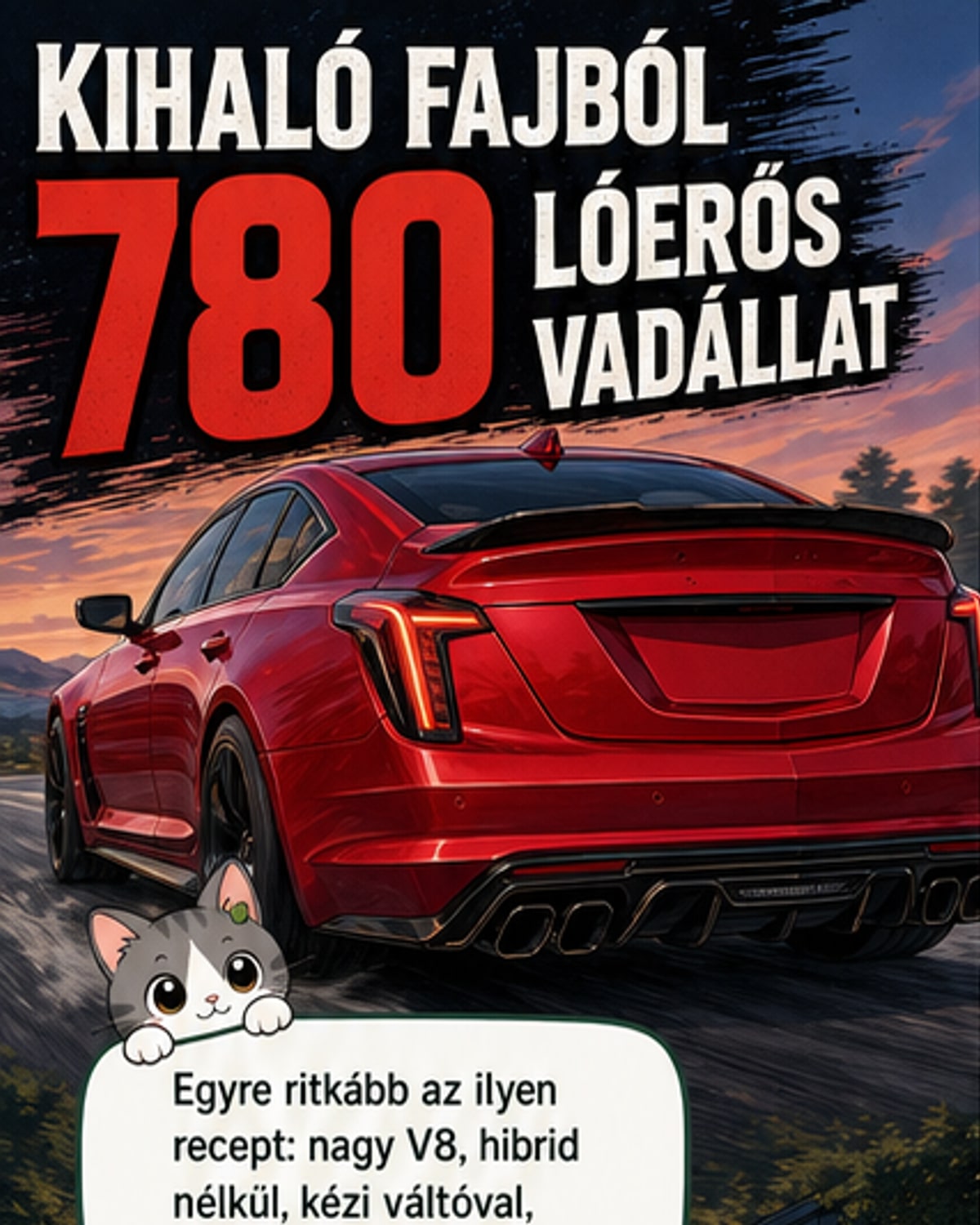 780 lóerő a Cadillac brutális tuningjában