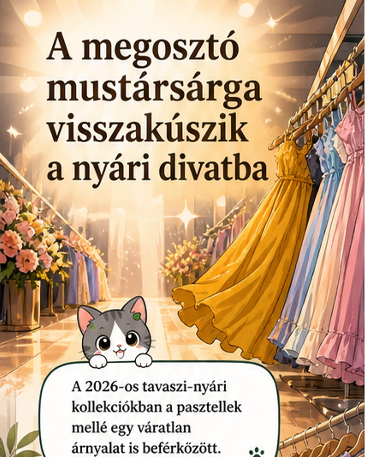 A divat új kedvence: mustársárga
