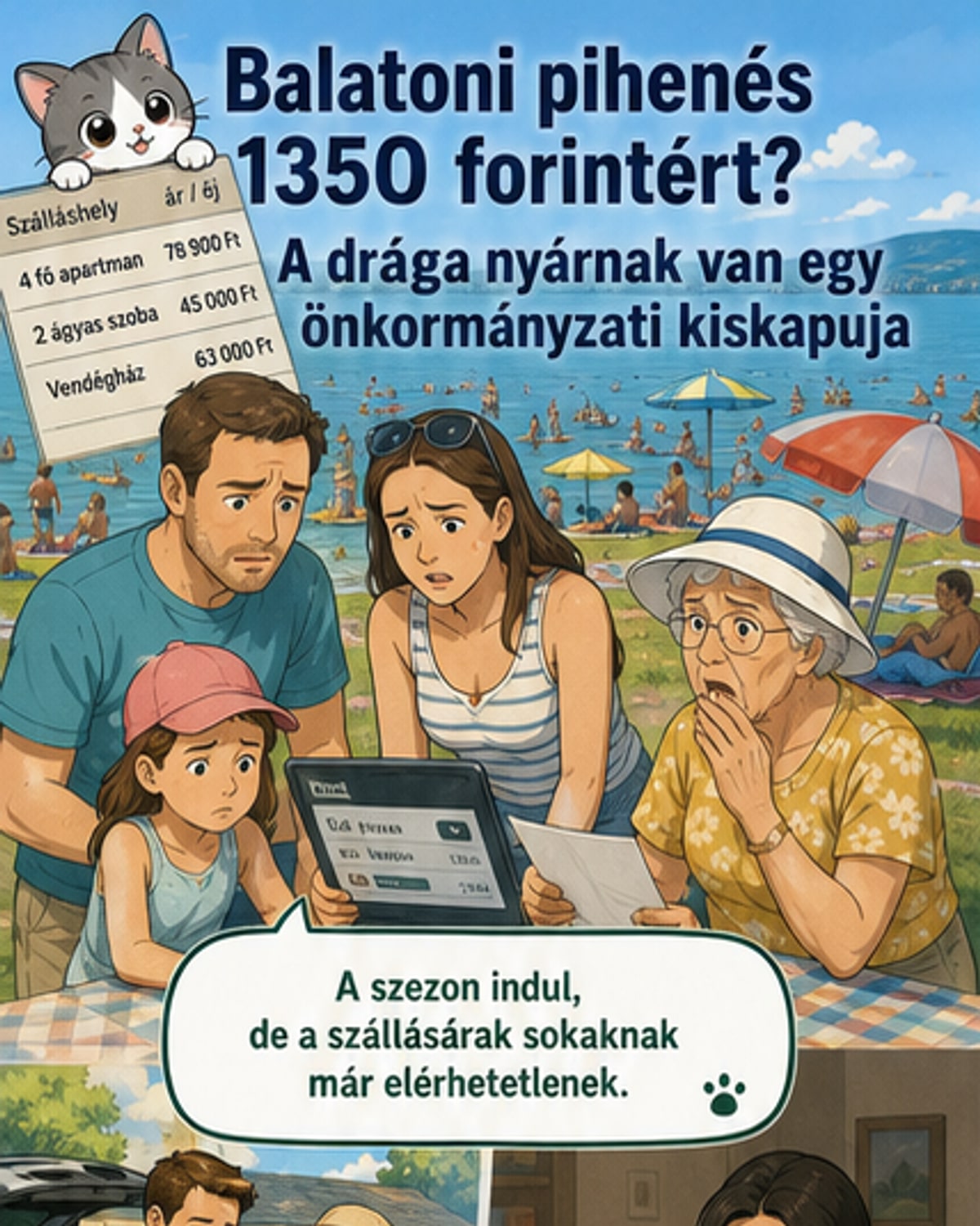 Nyugdíjasoknak és családoknak olcsó üdülés