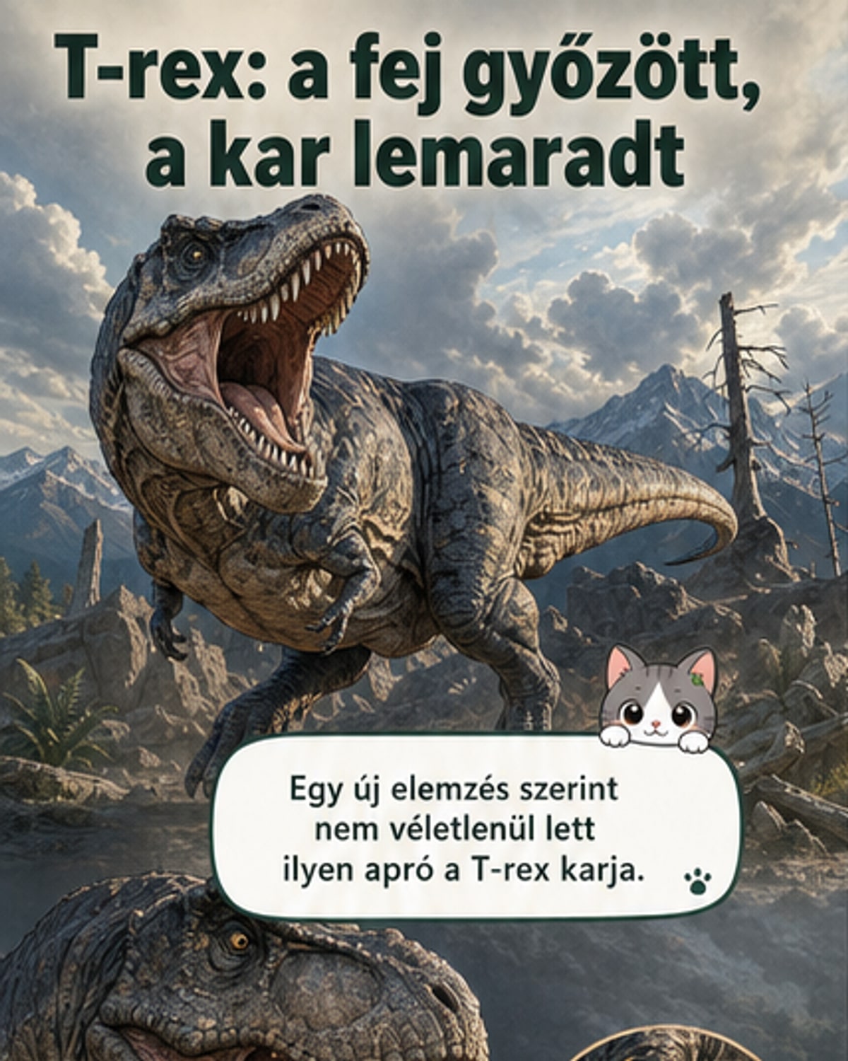 Miért lett kicsi a T-rex karja?