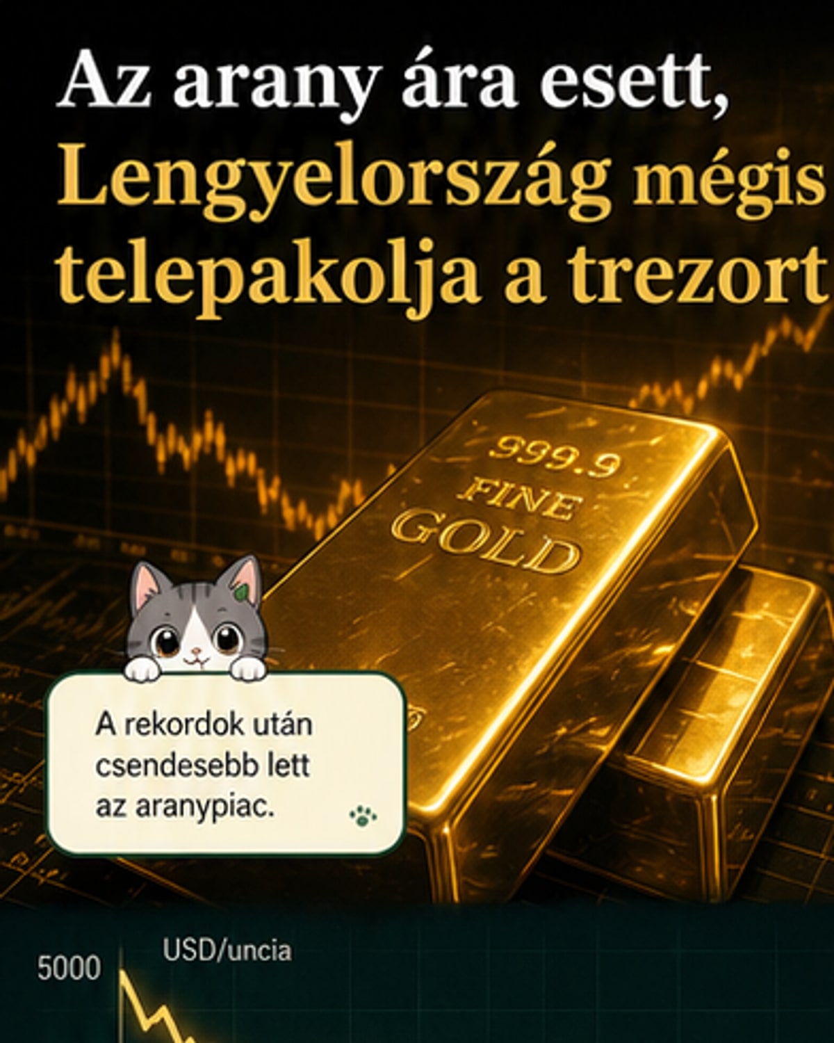 Lengyelország aranytartalékot bővít