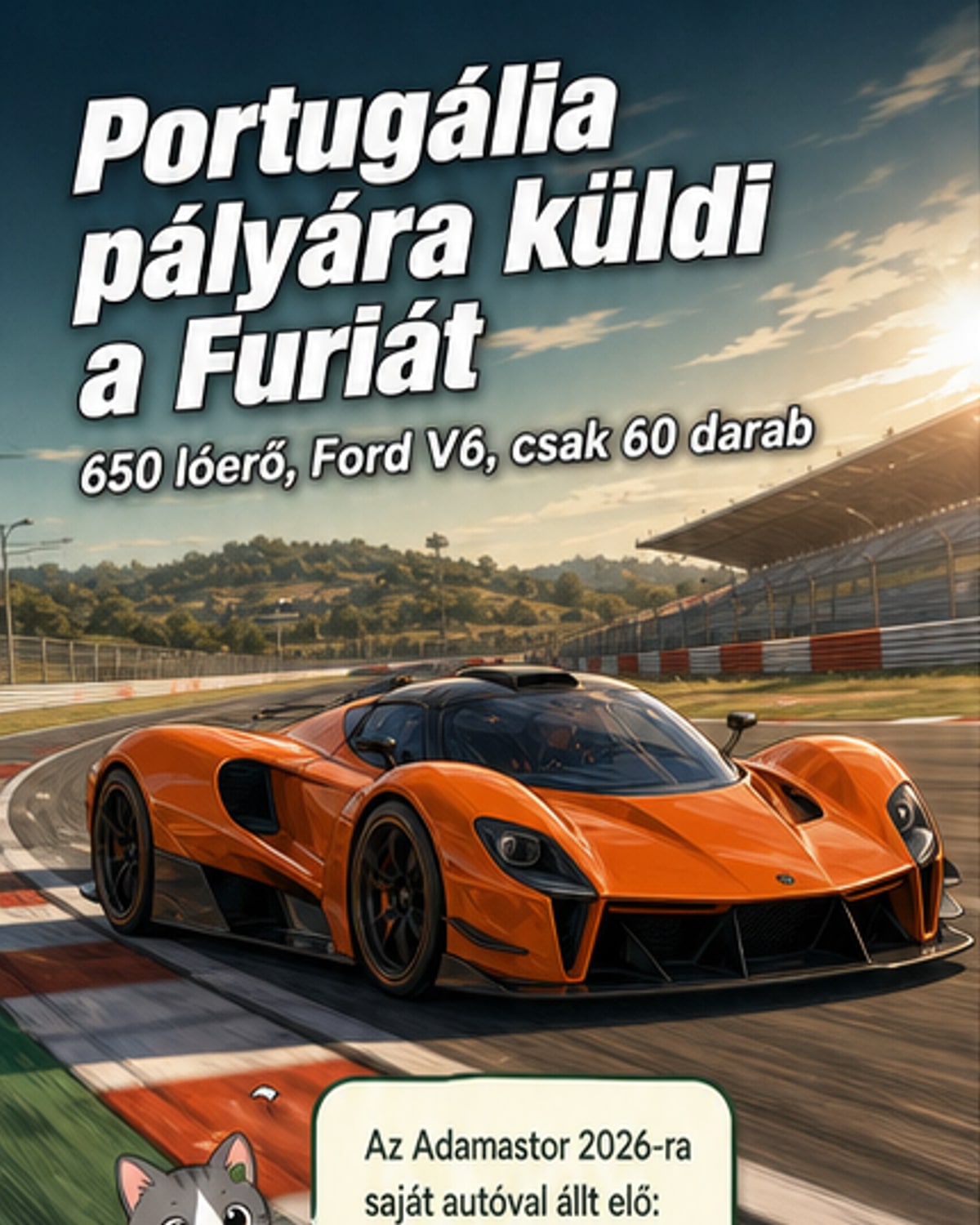 Portugália első szupersportautója Ford motorral