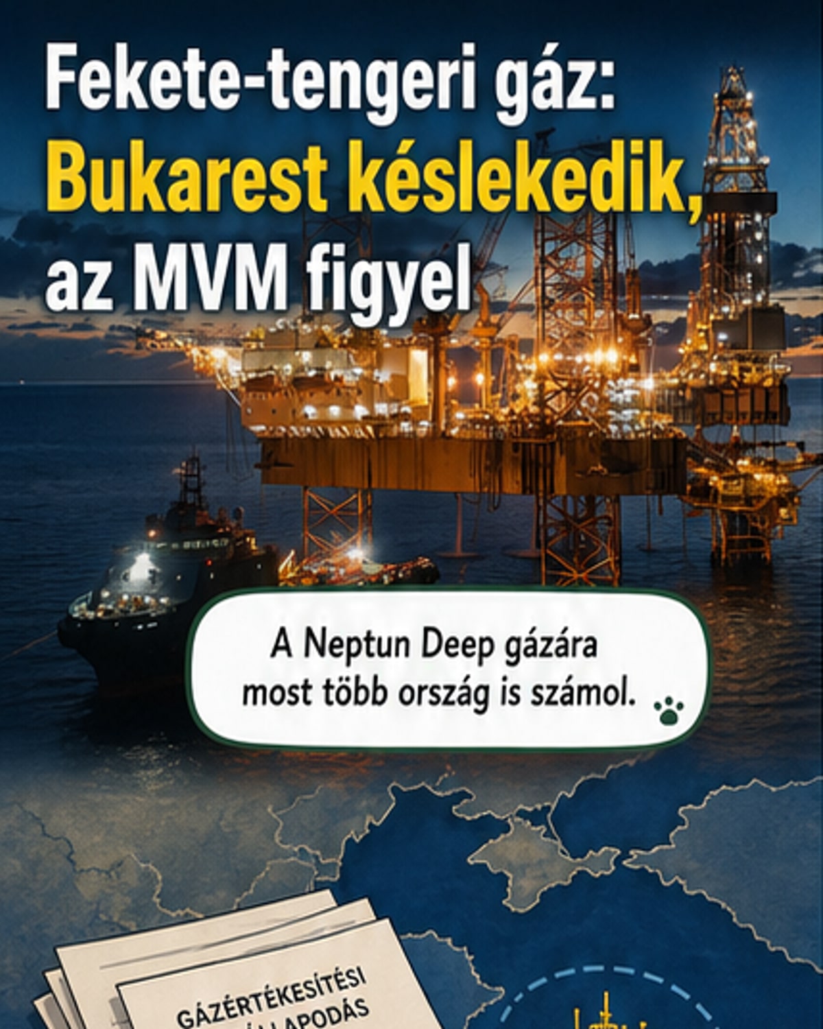 Óriási fekete-tengeri gázmező: Magyarország is benne?