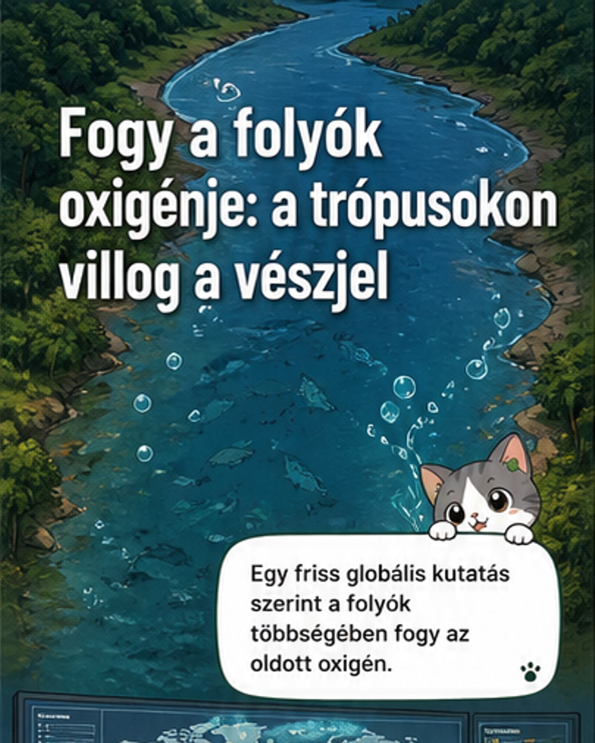 A folyók 80%-a veszít oxigénből