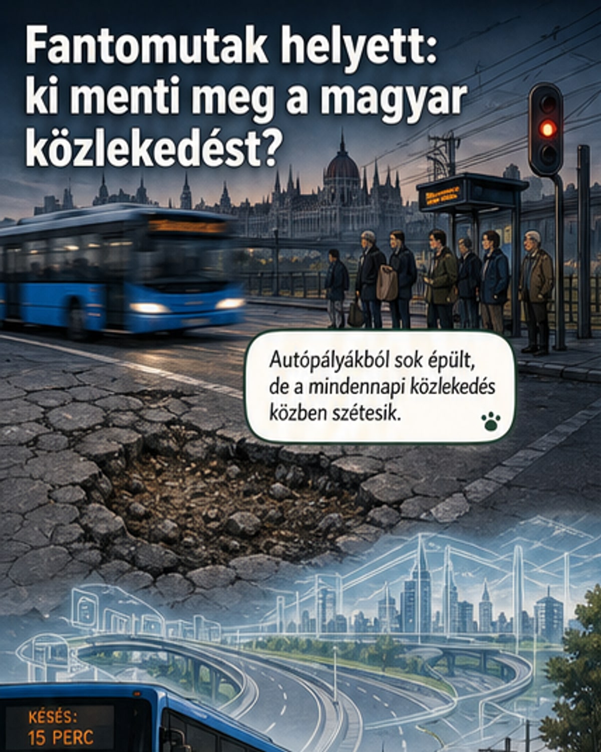 Méregdrága útak, sok baleset: új közlekedéspolitika kell