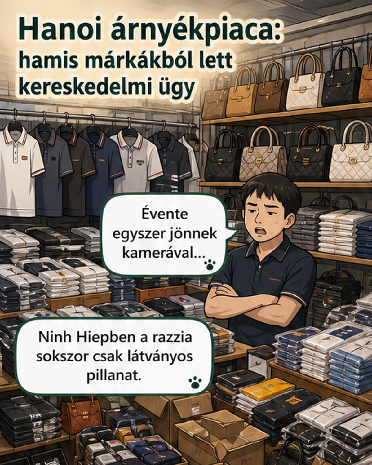 Vietnámban ipari méretű a hamis márkásáru-gyártás