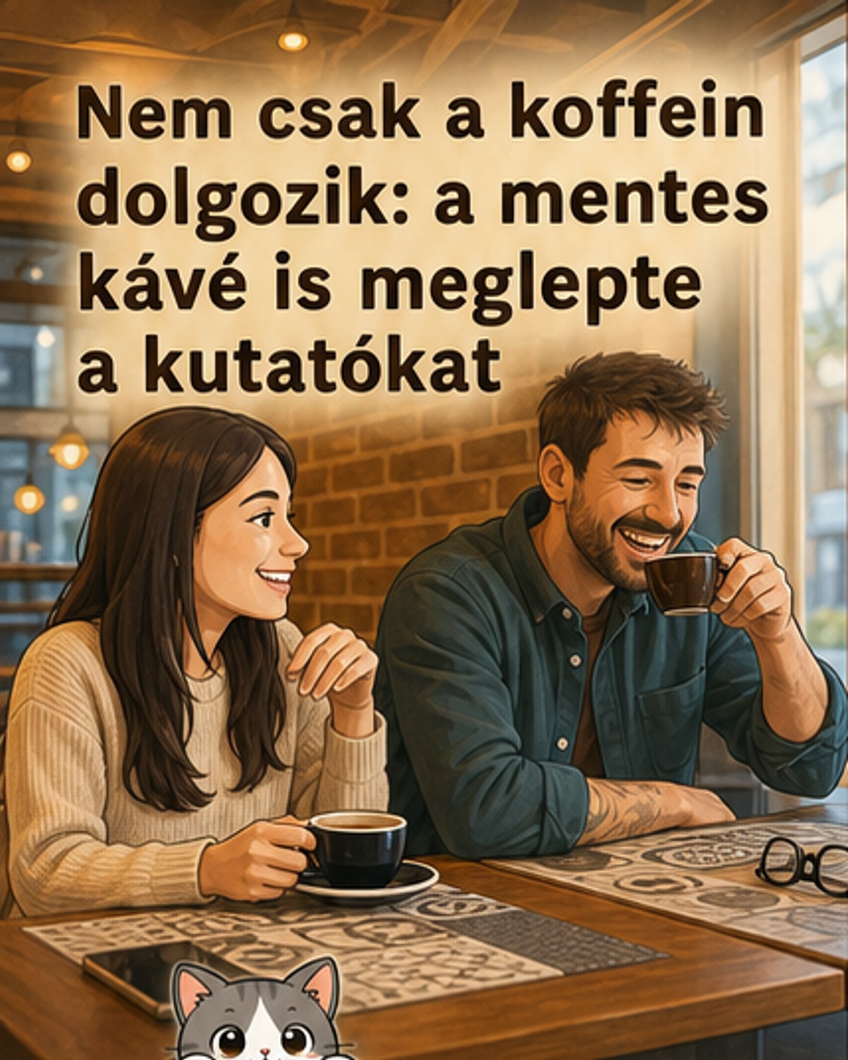 Koffeinmentes kávé is javítja a hangulatot