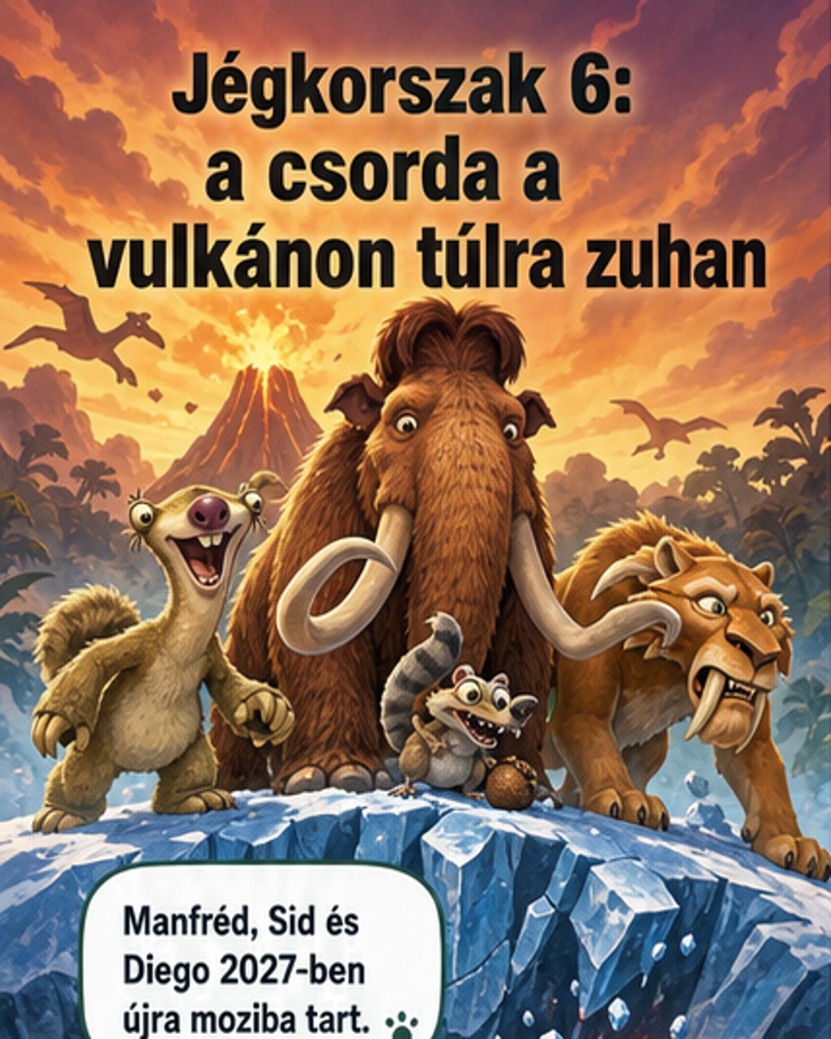 A Jégkorszak hősei újabb kalandra indulnak
