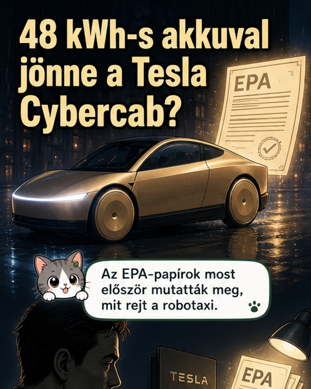 Kiderült a Tesla Cybercab akkumulátora