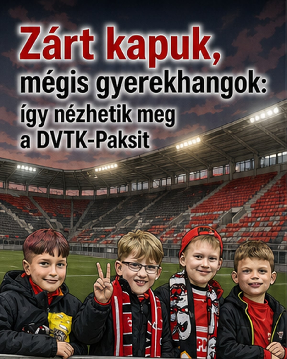 Zárt kapus meccsen is lehet néző