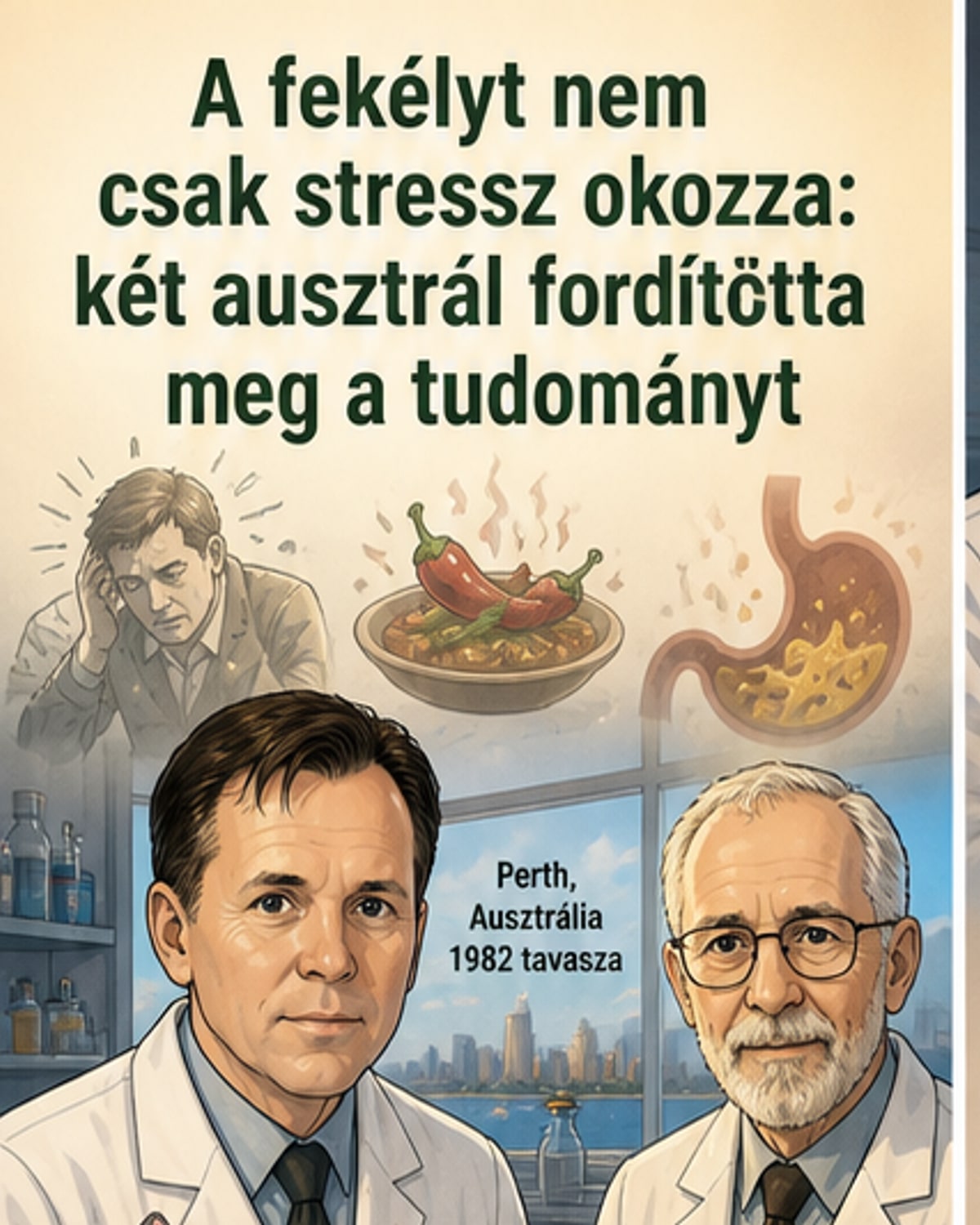 Hogyan döntötték meg a gyomorfekélyről szóló tévhitet?