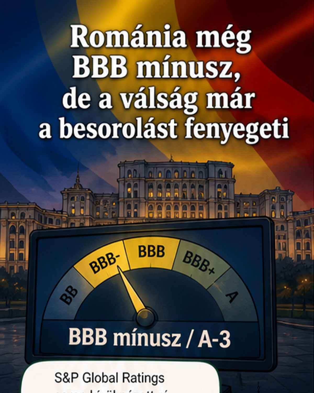 Románia hitelminősítése veszélyben