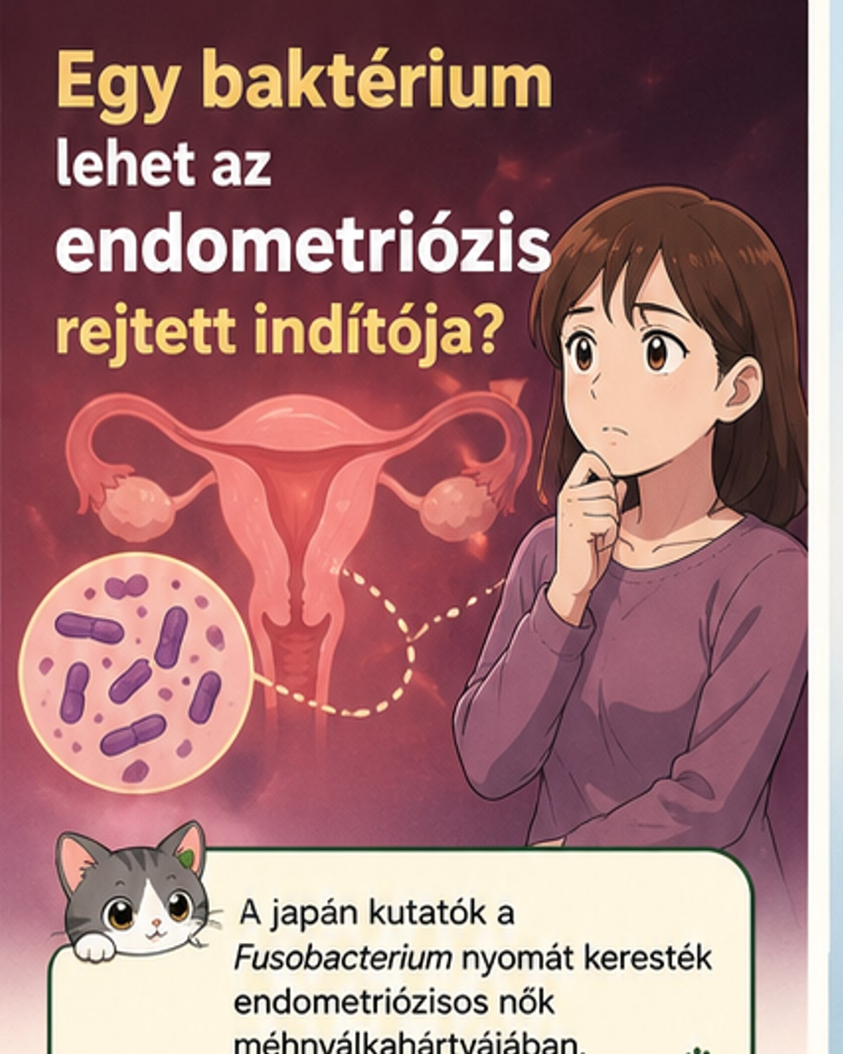 Endometriózis oka lehet egy baktérium