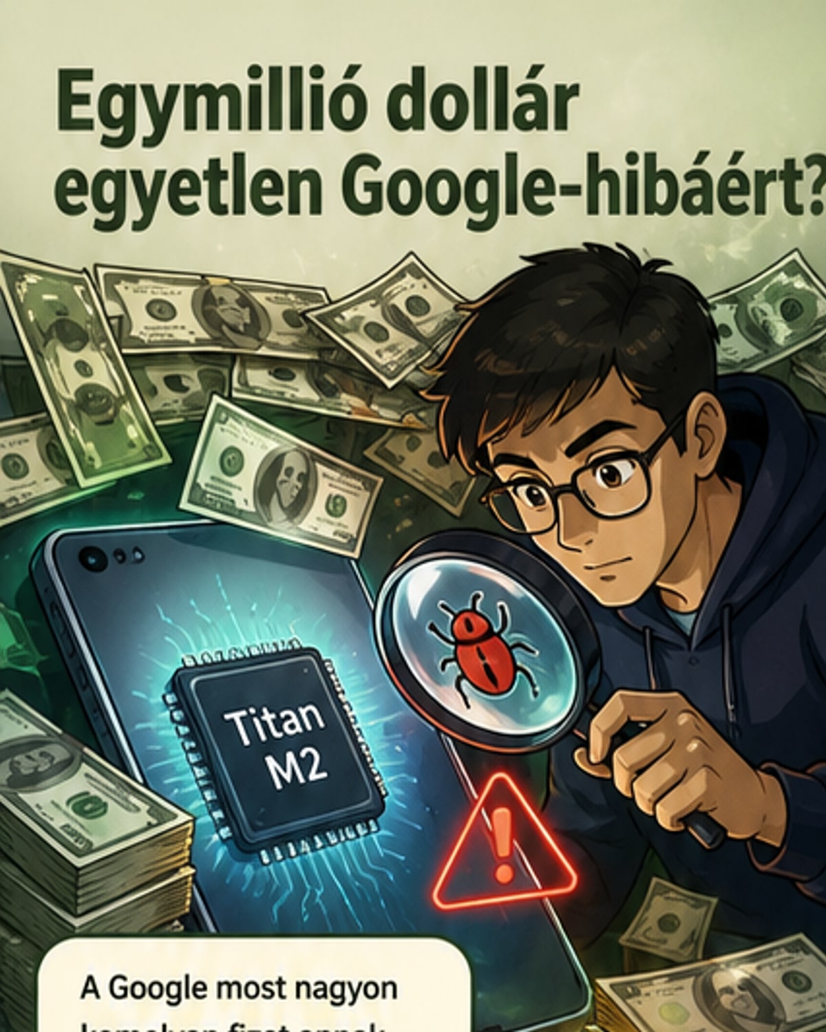 Google 1 millió dollárt fizet hibáért