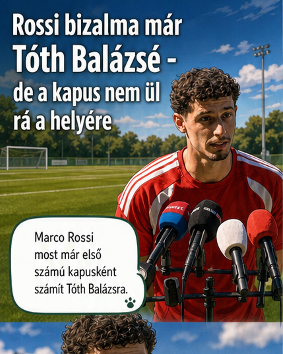 Tóth Balázs az első számú kapus
