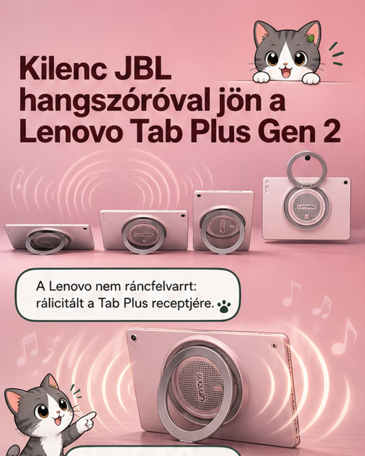 Lenovo új tablettje 9 hangszóróval jön