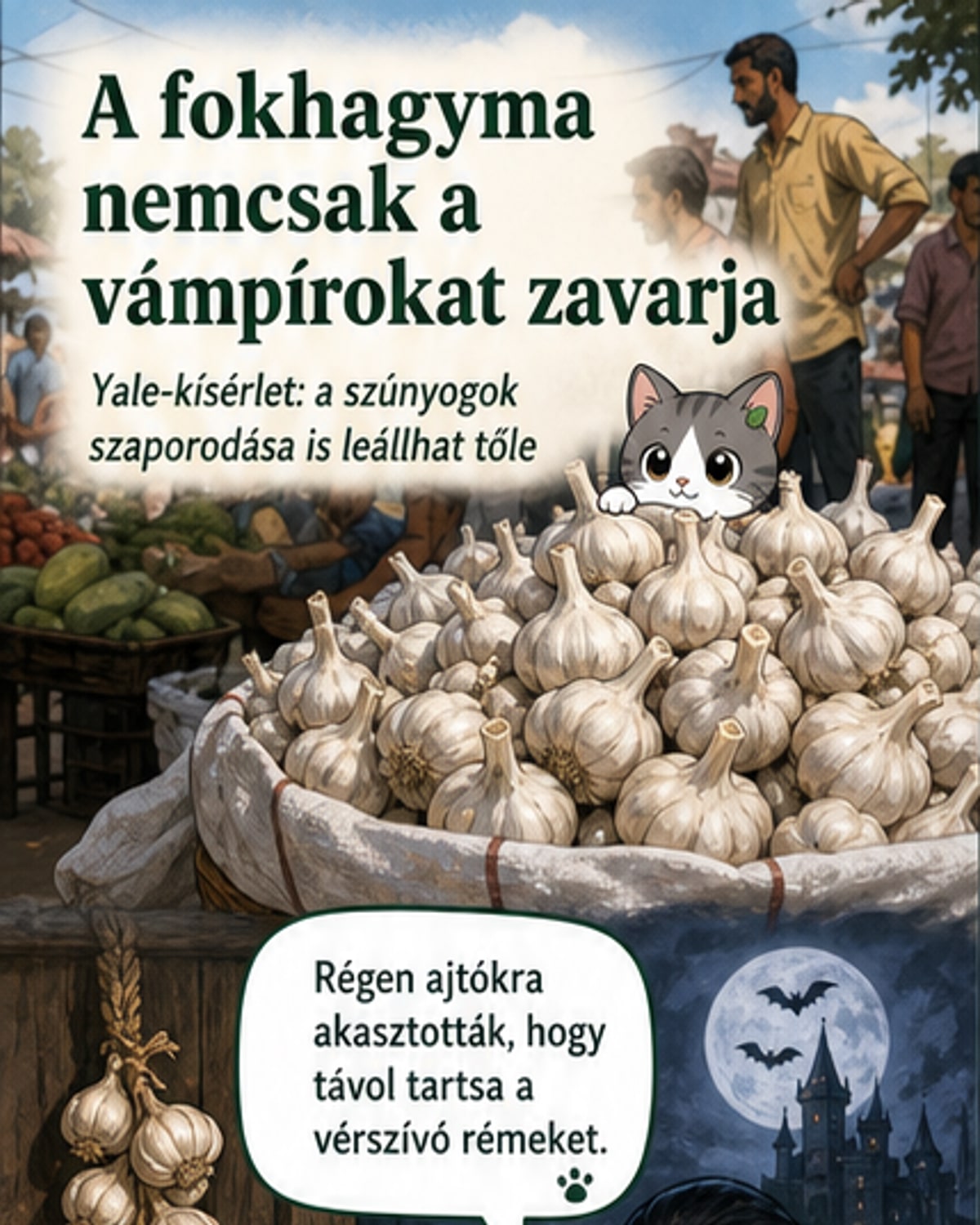 Fokhagyma leállítja a szúnyogok szaporodását