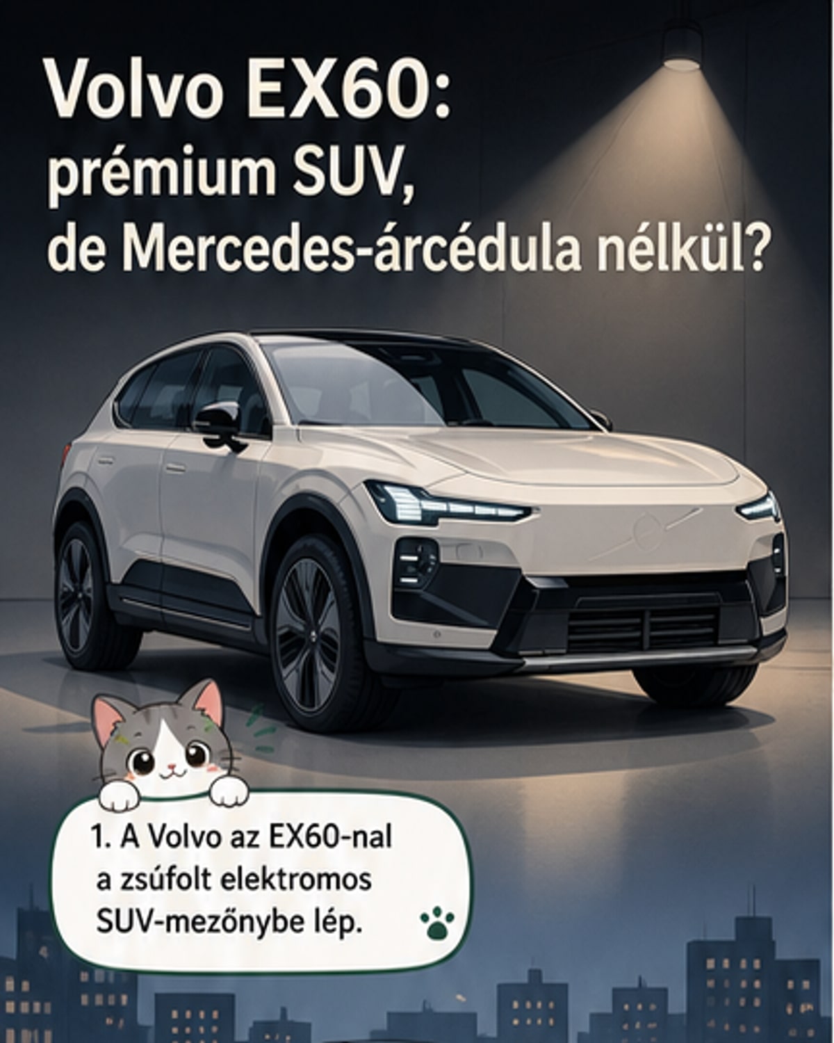 Volvo EX60: prémium SUV, de olcsóbban