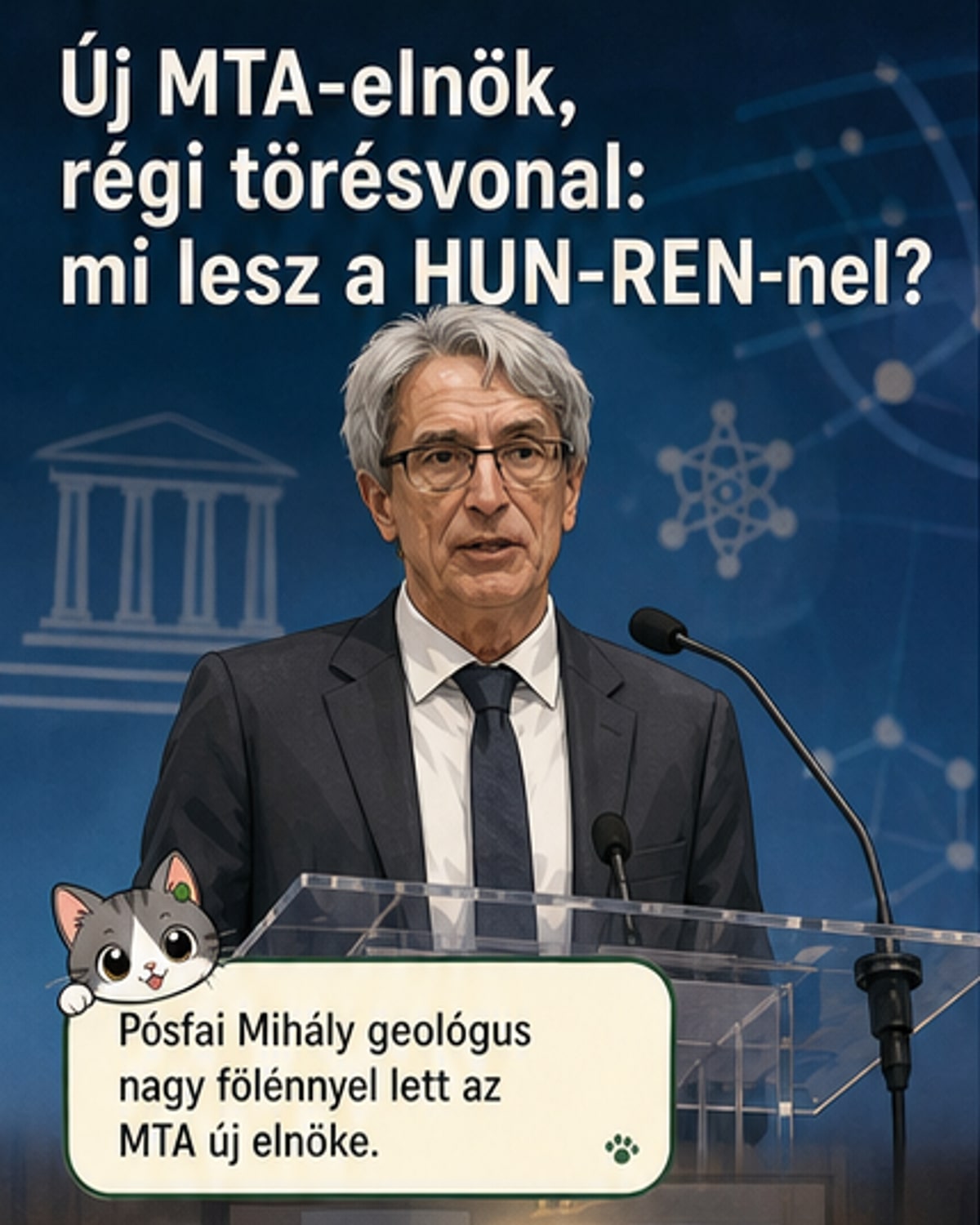 Új MTA-elnök: HUN-REN nem tartható fenn