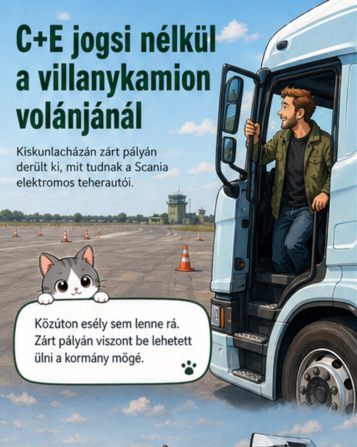 Így muzsikál egy elektromos Scania